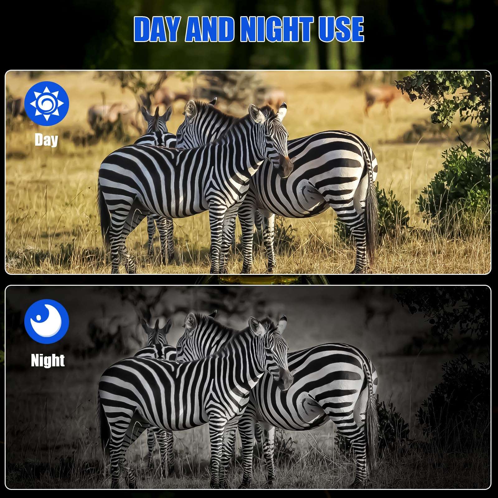 Night Vision Goggles,4K Night Vision Binoculars for Adults,8X Digital Zoom External Flashlight, 3'' HD Screen Binoculars and 32GB TF Card for Outdoor Enthusiasts 4