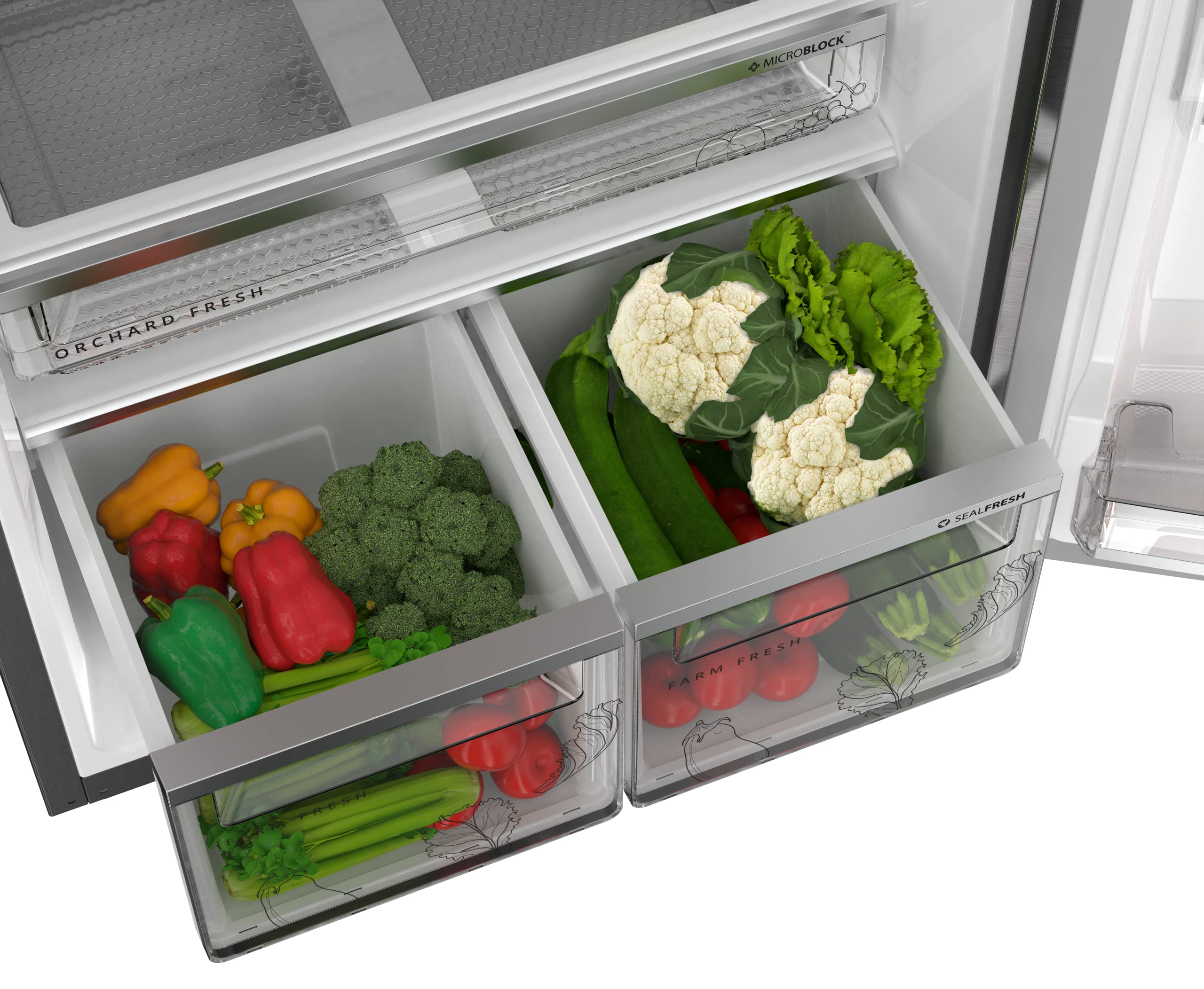 Whirlpool 431 L 2 Star IntelliFresh Inverter Frost Free Double Door Refrigerator (IF INV CNV 480 ALPHA STEEL-Z, 2S, 2023 Model) 6