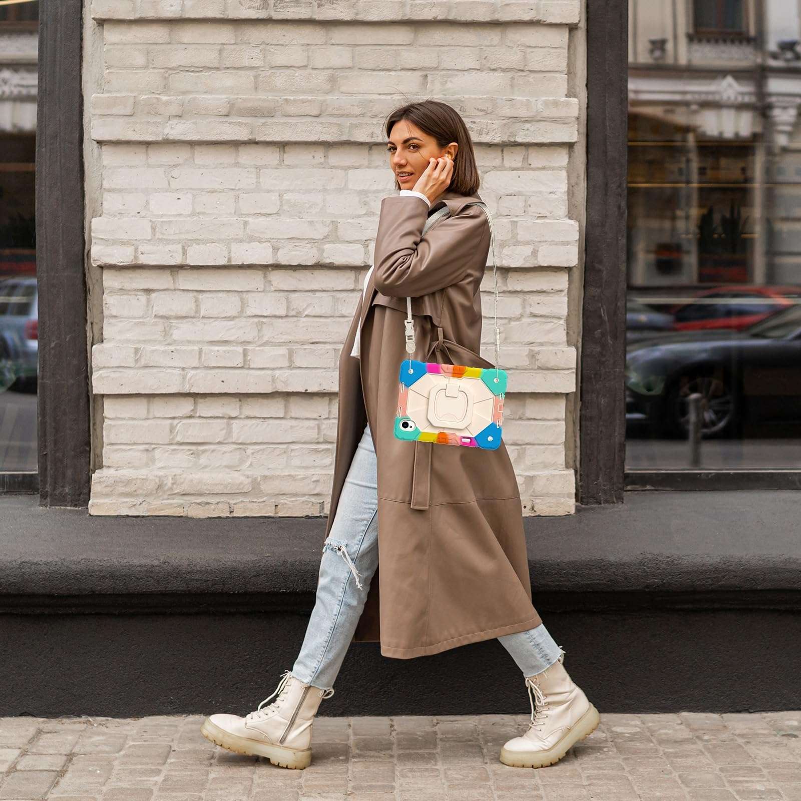 Tablet Travel Case Compatible with Huawei MatePad 11.5S 11.5 Inch 2024 Heavy Duty Shockproof Rugged Protective Case Kids Friendly 11.5 Inch with Shoulder Strap Support Huawe 6