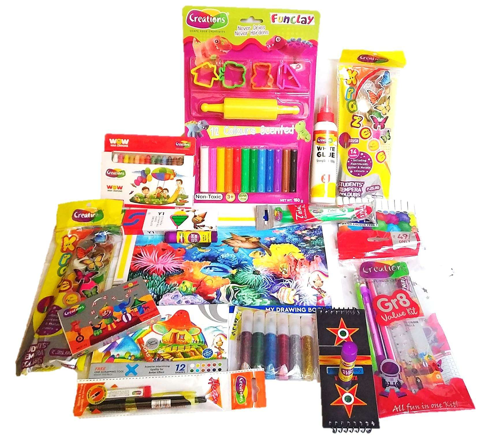 Creations All The Essential Crafting & Colouring Range Pack of 18 3