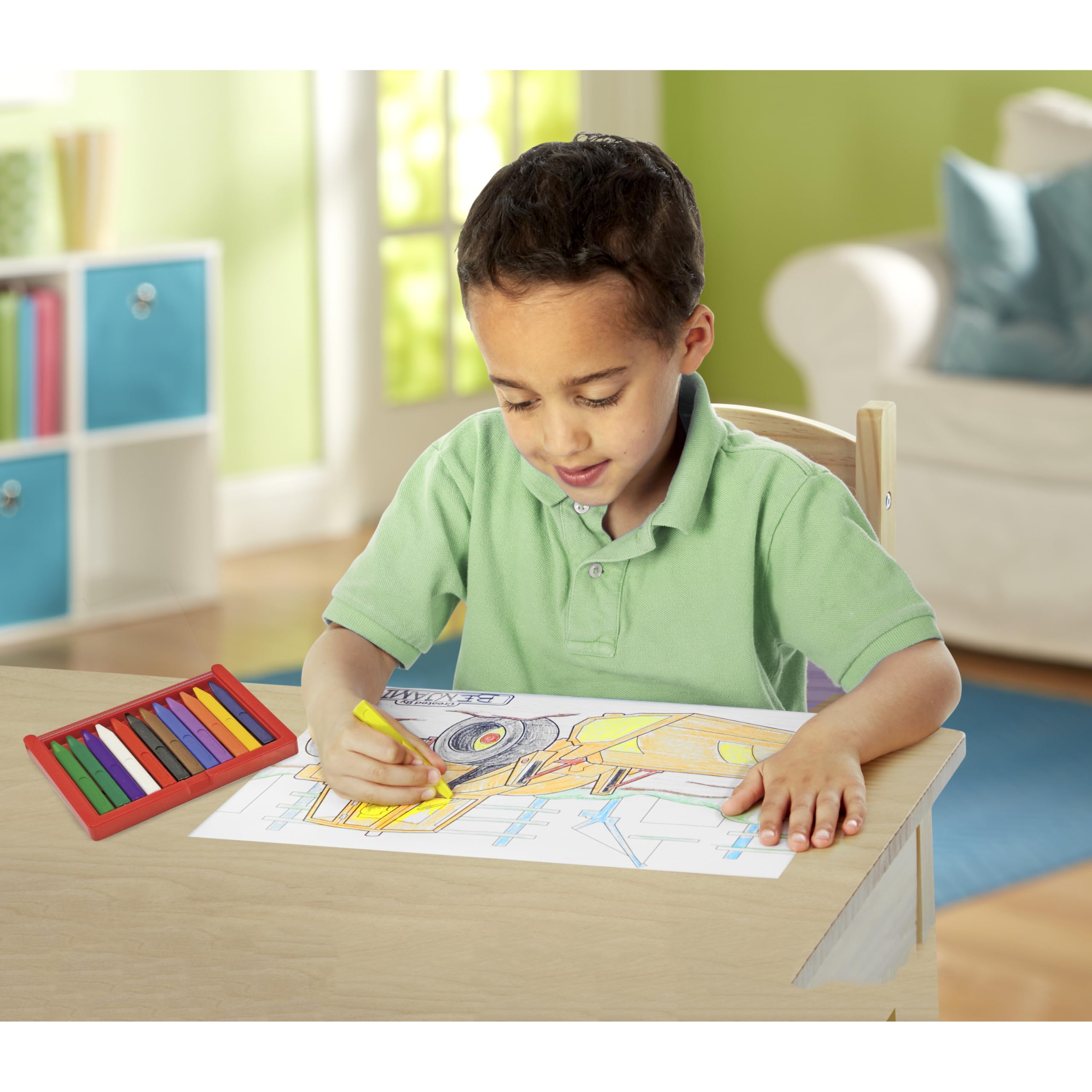 Melissa & Doug Jumbo 50-Page Kids' Coloring Pad - Space, Sharks, Sports, and More 2