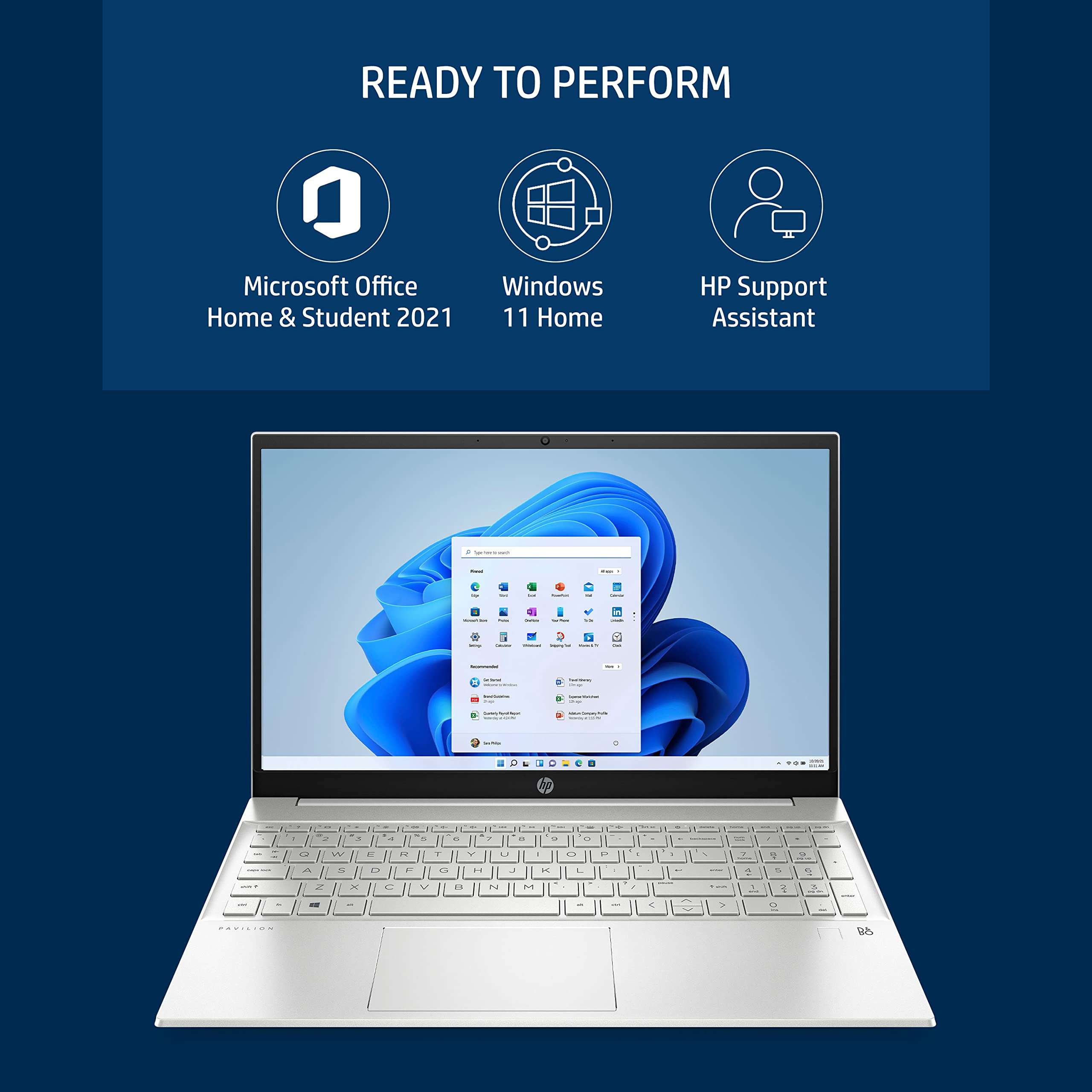 HP Pavilion laptop 15,12th Gen Intel Core i5-1240P 15.6 inch(49.6cm) FHD IPS Laptop(16GB RAM/512GB SSD/Intel Iris Xe Graphics/Win 11/MSO 2021/Backlit/Flicker Free/B&O/Alexa) 15-eg2091TU 4