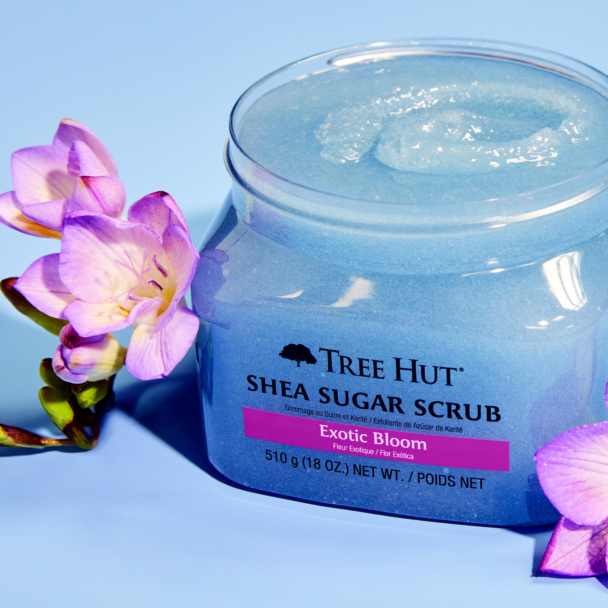 Tree Hut Exotic Bloom Shea Sugar Scrub | Exfoliating Body Scrub Removes Dead, Dry Skin for a Soft & Hydrated Feel | Nourishing Essential Body Care | 18 fl oz. 4
