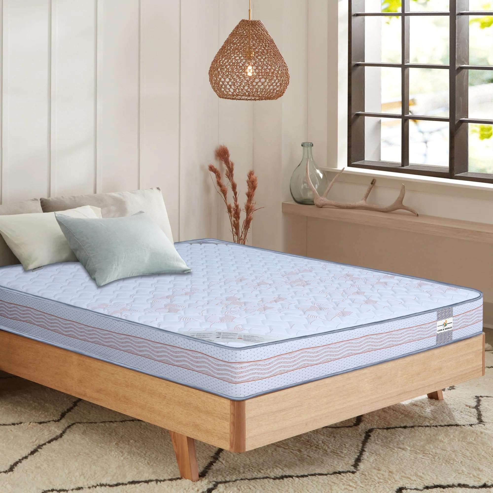 LOOM & NEEDLES Inspire Orthopaedic Graphite Memory Mattresses & Bonded Foam Orthopedic Medium Firm Queen Size Mattress, 78 * 60 * 6 Inch, 8 Years Warranty by Manufacturer 2