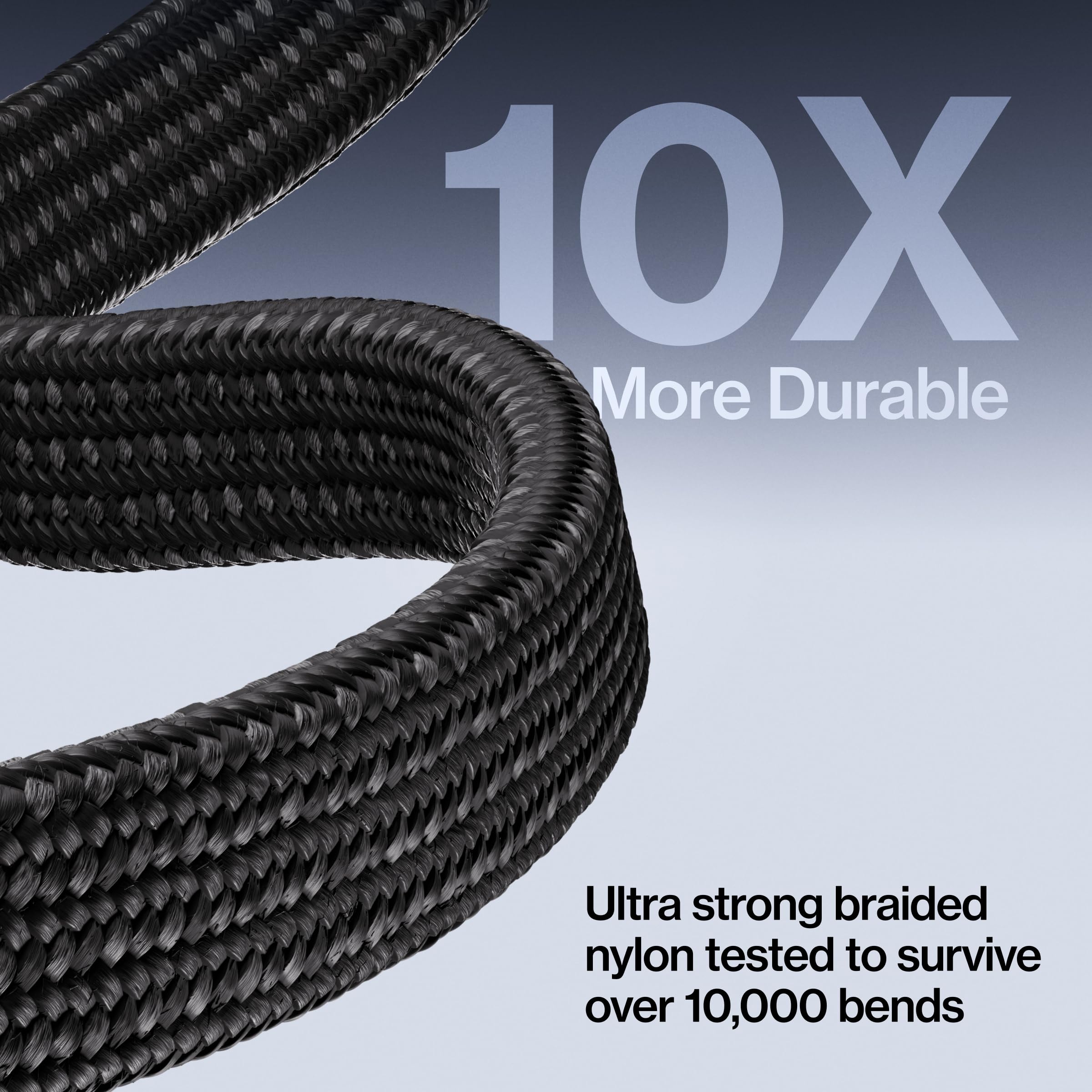 Statik MagStack Slim - USB to USB C Cable, Magnetic Anti Tangle Flat A to Type C Charger Fast Charging Cord, Magnetic Charging Cable, Compatible with iPhone, iPad & Android, 27W 6FT, 5-Pack 6