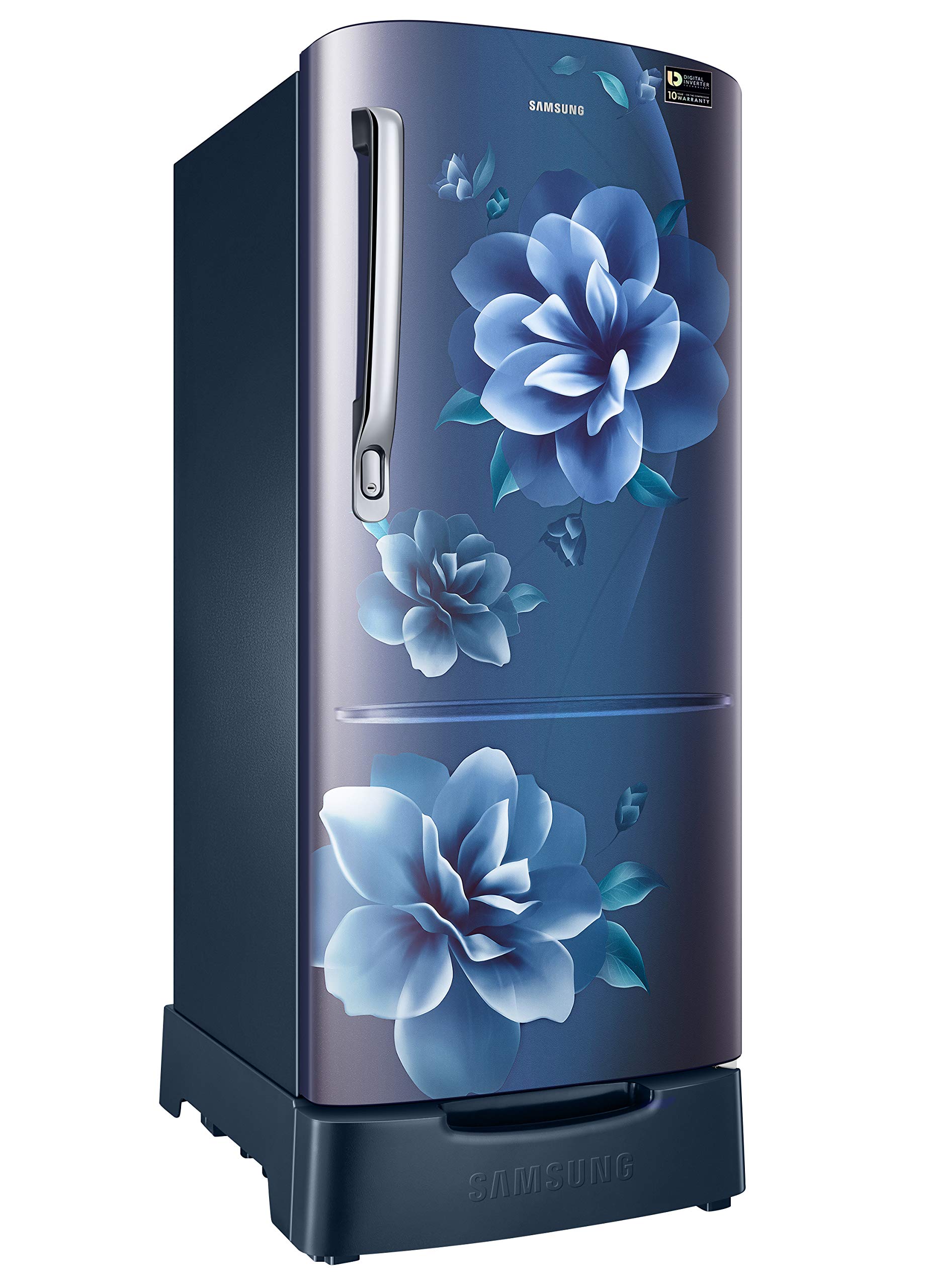Samsung 192 L 3 Star Inverter Direct Cool Single Door Refrigerator (RR20A182YCU/HL, Camellia Blue, Base stand drawer, 2022 Model) 4