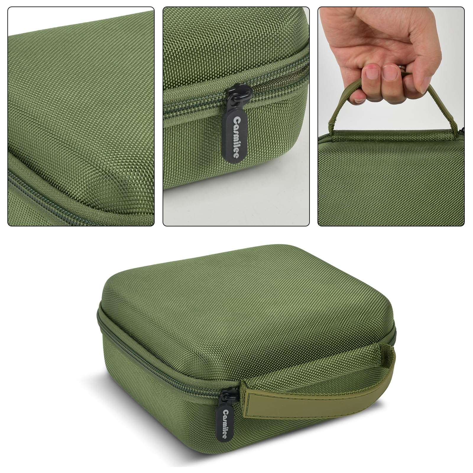 Case Compatible with Fvtga/for Vtiisamao Night Vision for Goggles - 4K Night Vision Binoculars, Holder for Telescopes Optics Scope, Mesh Pocket for 32GB Memory SD Card, Neck Strap (Case Only) (Green) 5