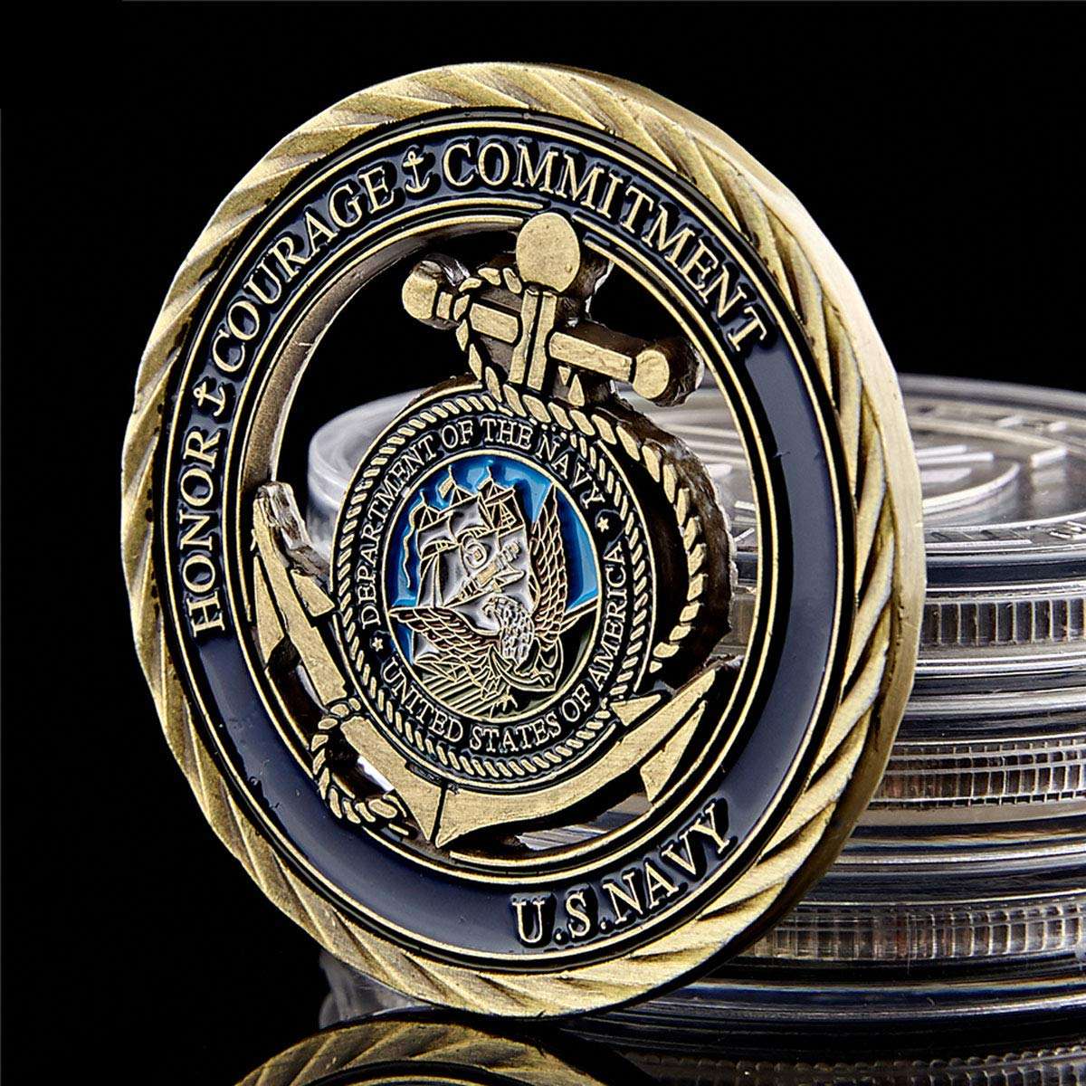 Navy Core Values Challenge Coin Collector's Medallion 6