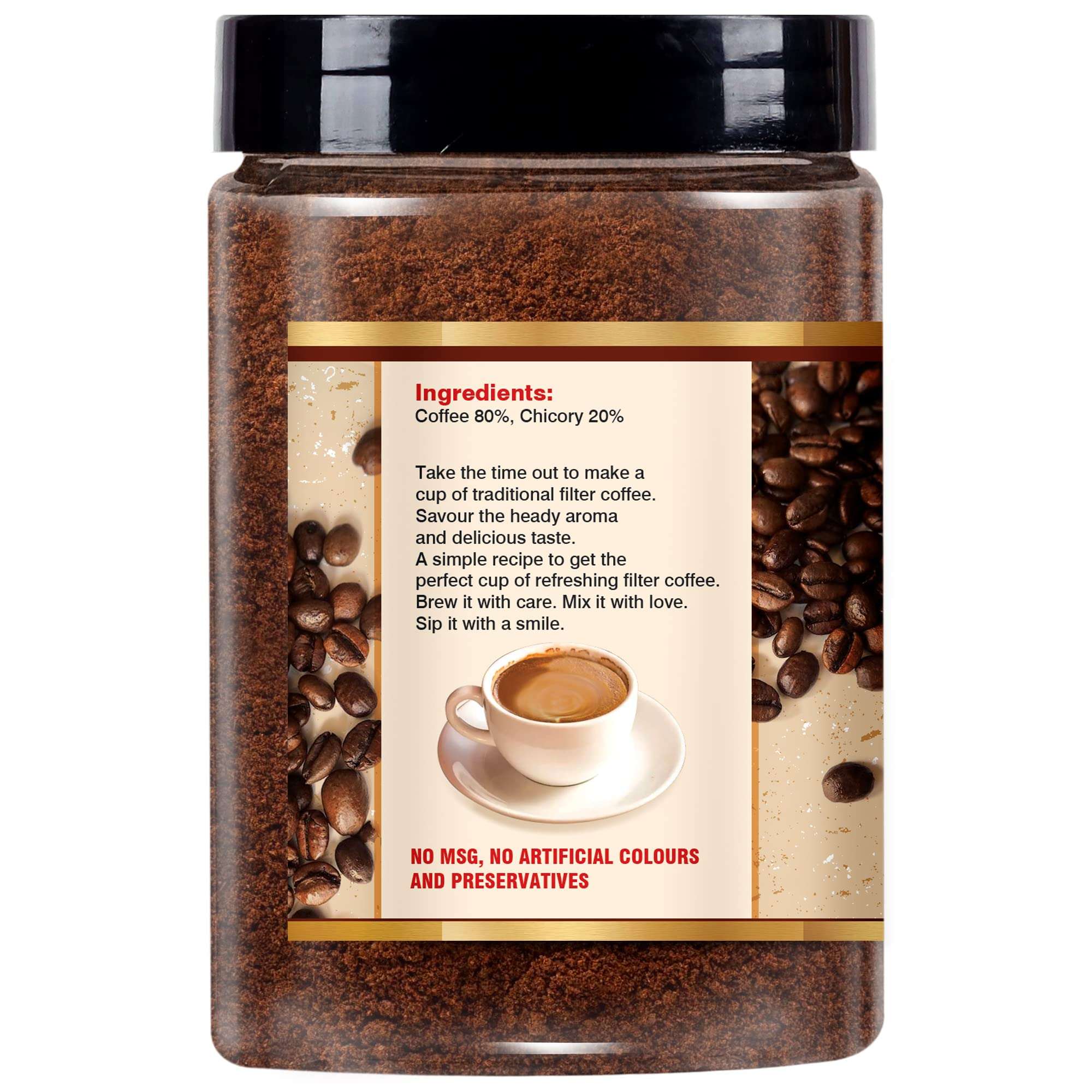 EXCELLENT FOODS - Filter Coffee Powder - Rich & Aromatic, 500g 3