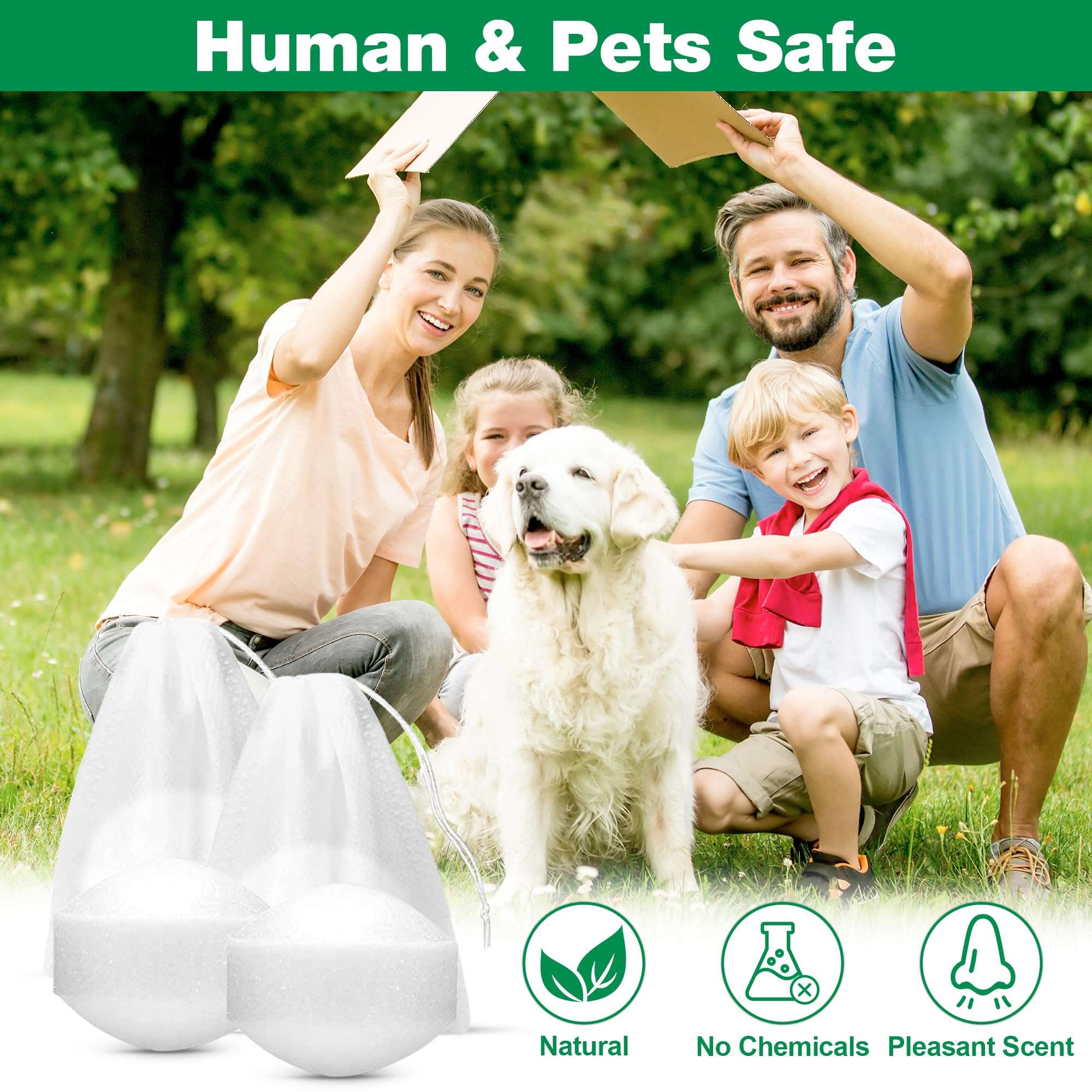 Peppermint Oil Rat Repellent - 48 Pack Mice Repellent Balls for Indoor House Garage Car Engine, Mouse Deterrent for Roaches, Ant, Bugs, Spider, Keep Mice Out Safe for Humans & Pets 6