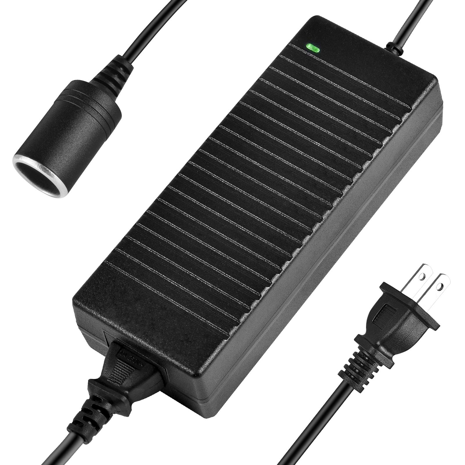 Shentian Power Supply Cigarette Lighter Socket AC to DC Adapter 110V-240V to 12V Car Power Charger Converter Black (12V 15A 3pin Power Supply) 1