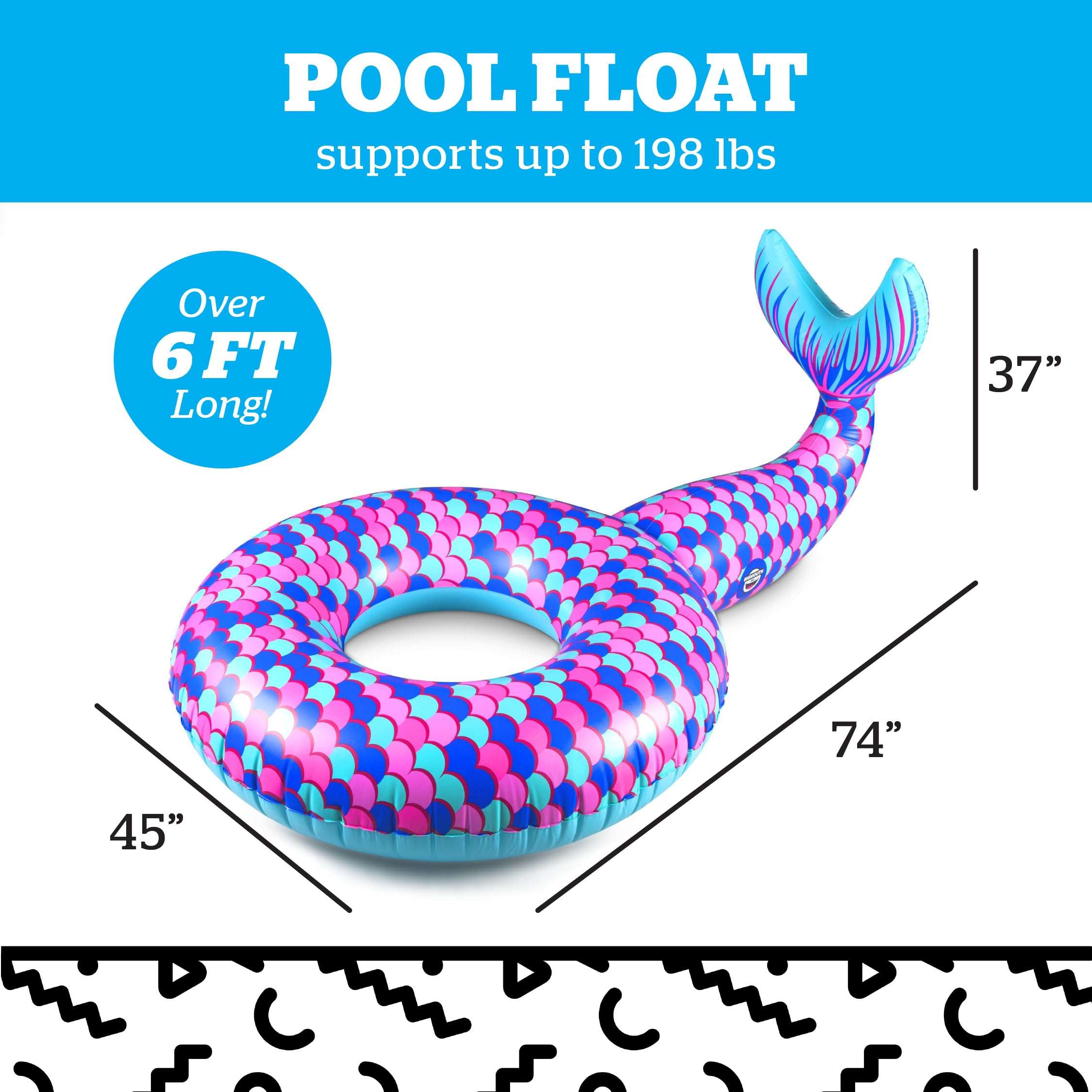 BigMouth Inc Giant Mermaid Tail Pool Float 4
