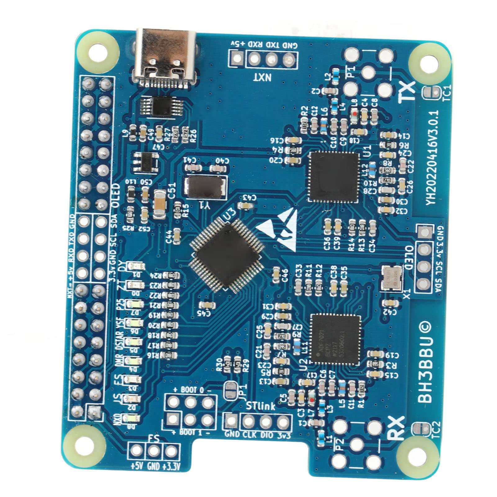 Hilitand Hotspot Board, 20mW Hotspot Board, MMDVM Duplex Hotspot Module Low Heat Support Multi Modes for, Single Board Computers 4