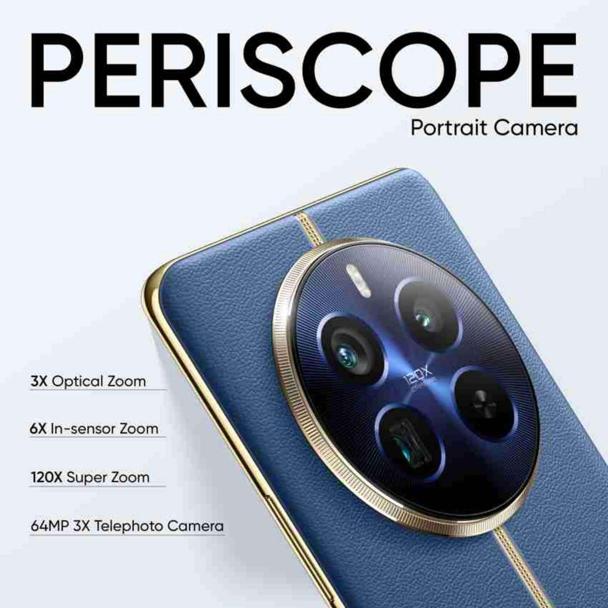 realme 12 Pro+ 5G (Submarine Blue, 8GB RAM, 128GB Storage) | 6.7" 120Hz Curved AMOLED Display | 64MP Periscope + 50MP Sony IMX 890 OIS Camera + 8MP | 32MP Selfie Camera | 67W Super VOOC Charge 3