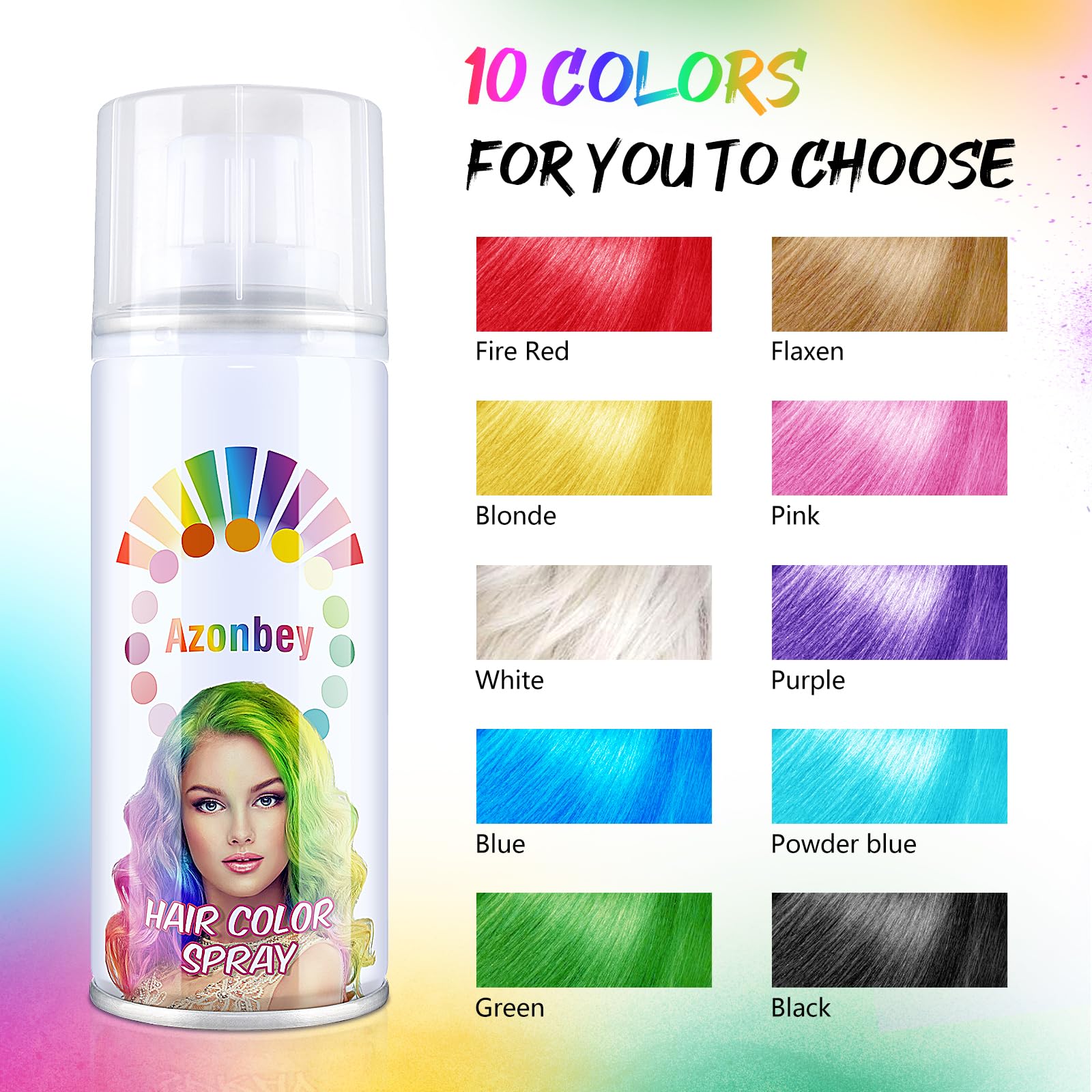 Temporary Root Touch UpHair Color Spray,Temporary Hair Color Wax,Azonbey Kids Hair Wax Dye Pomades Disposable Natural Hair Strong Style Gel Cream Hair Dye-On 1-Day Washable Hair Spray (Dark Brown) 6