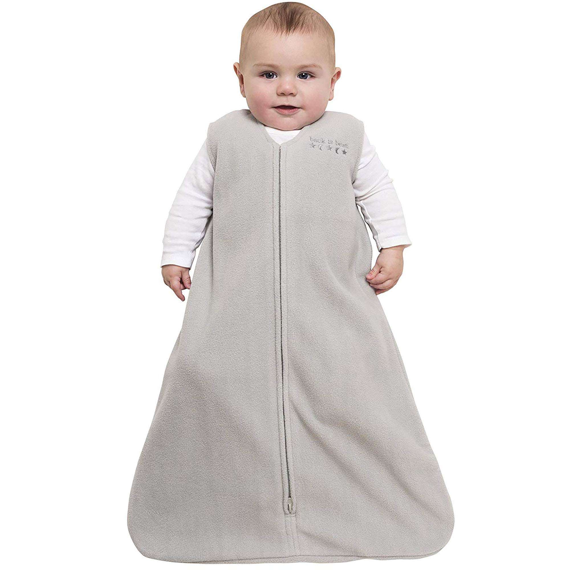 HALO Sleepsack Micro-Fleece Wearable Blanket, TOG 1.0, Grey, Large 2