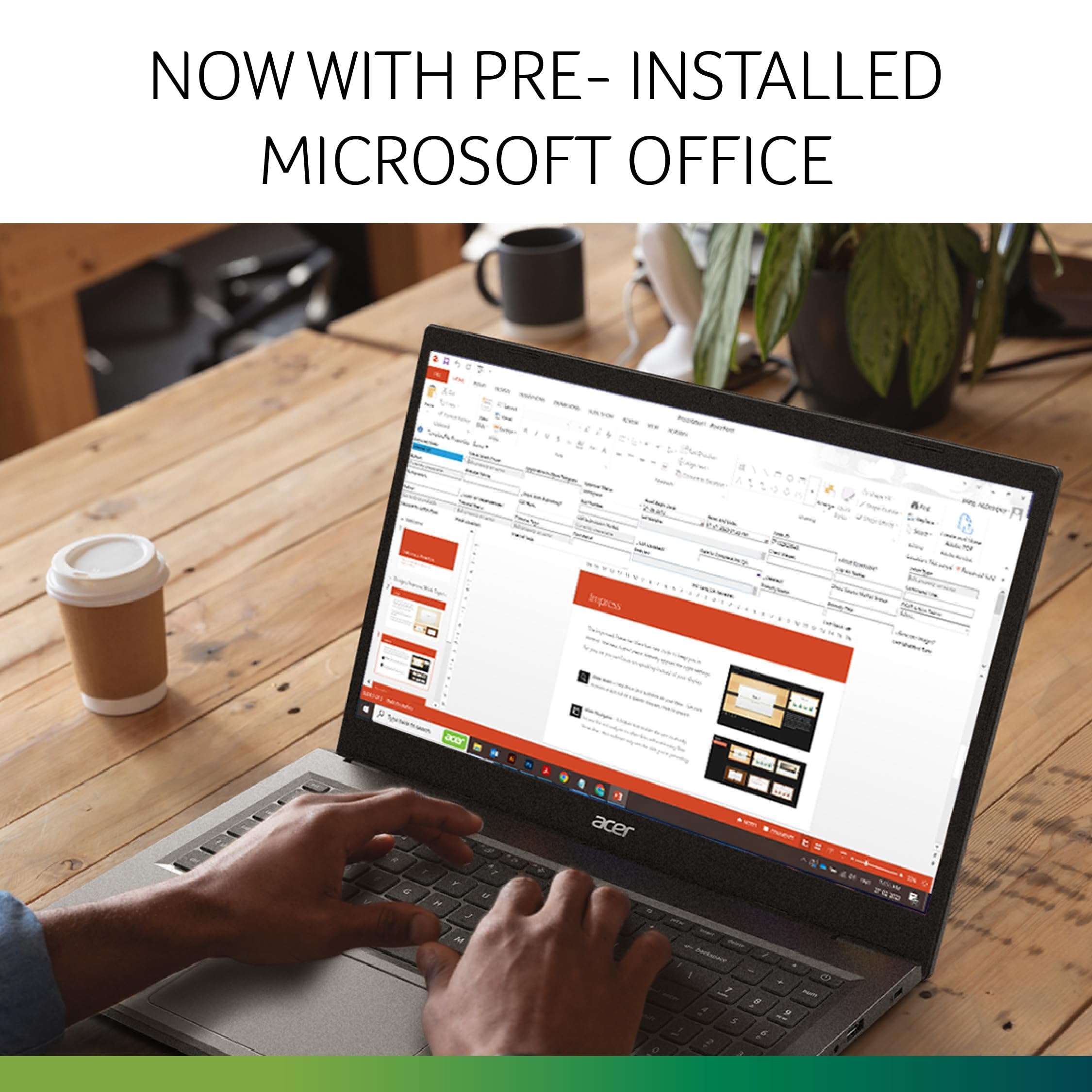 Acer Aspire 3 (Intel Core i3 1215U Processor/ 8GB/ 512 GB SSD/Windows 11 Home/MS Office) A315-59 with 39.6 cm (15.6") Full HD Display /1.78kg 4