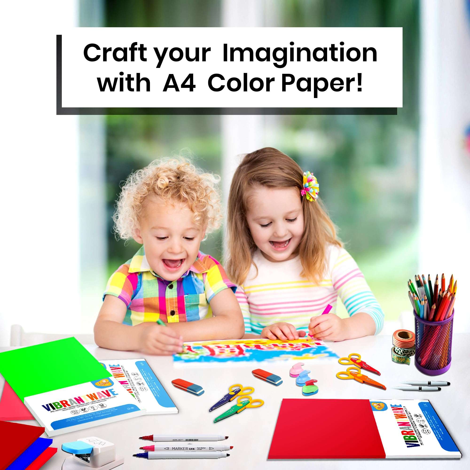 Lakeer A4 Color Paper 50 Sheets (White) Premium Colour 180 GSM Pack for Copy Printing, DIY Art & Craft, Projects, Decoration, Other Office Printing 6