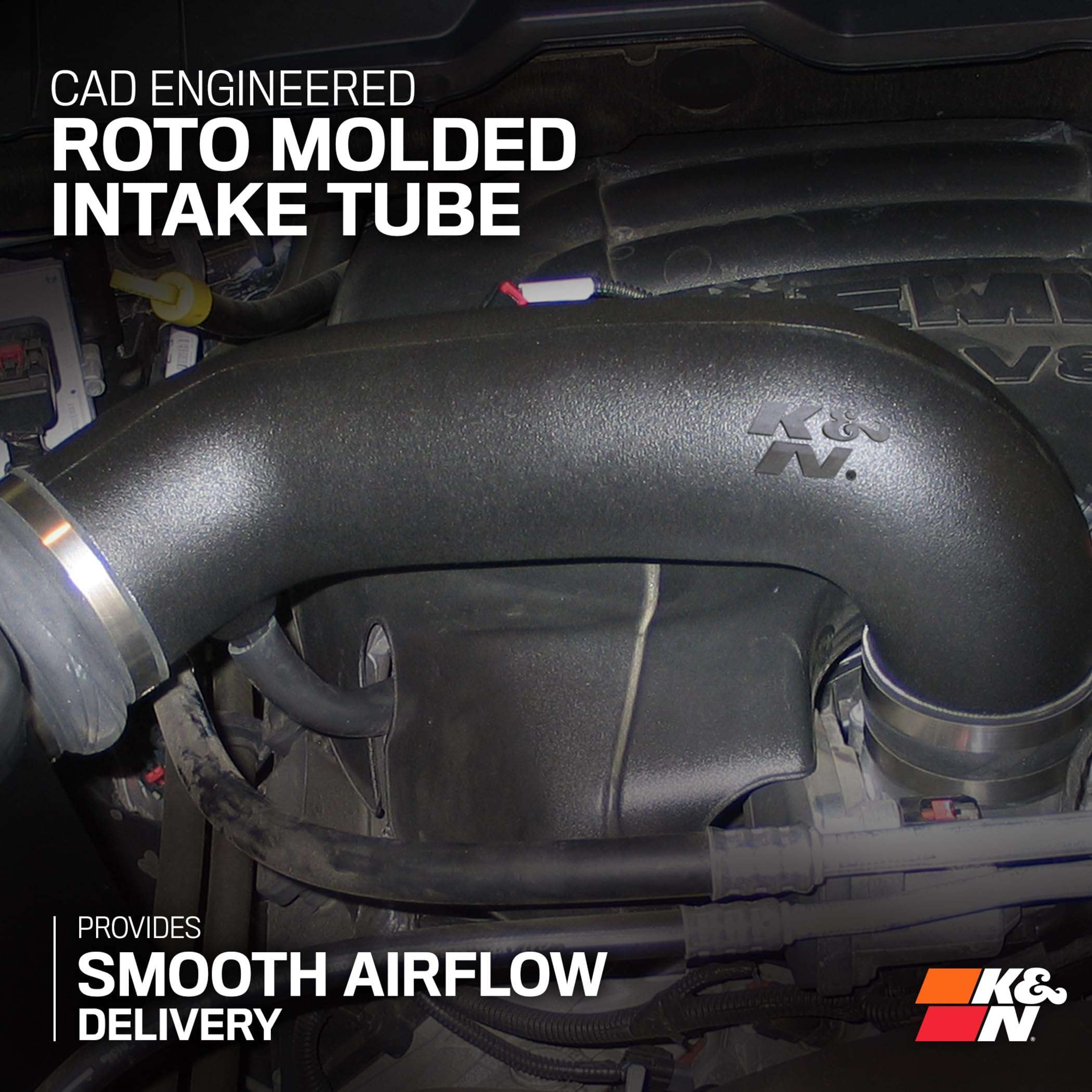 K&N Cold Air Intake System: Dry-Flow Air Filter, Increase Performance & Towing: Compatible with 2009-2023 RAM/DODGE 1500 Classic, 1500, 2500, 3500, 30-1561 6
