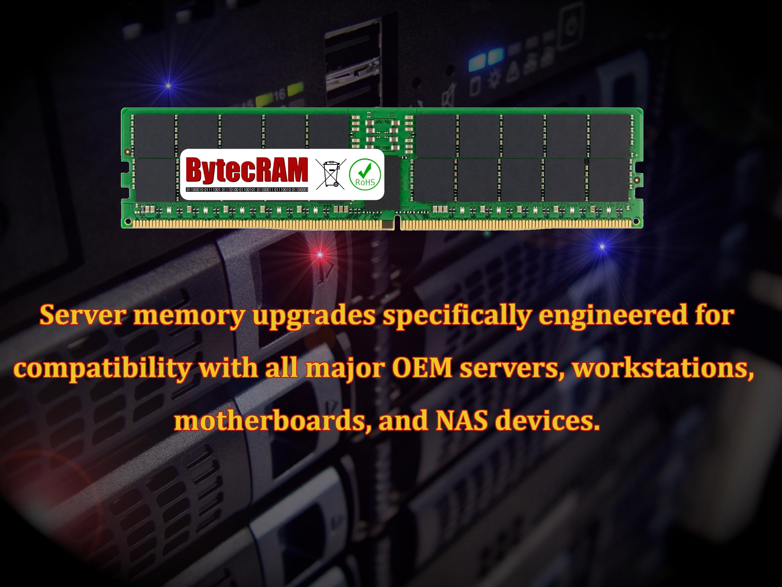 BytecRAM Replacement for M386A8K40BM1-CPB 64GB DDR4 2133MHz LR-DIMM Server RAM 3
