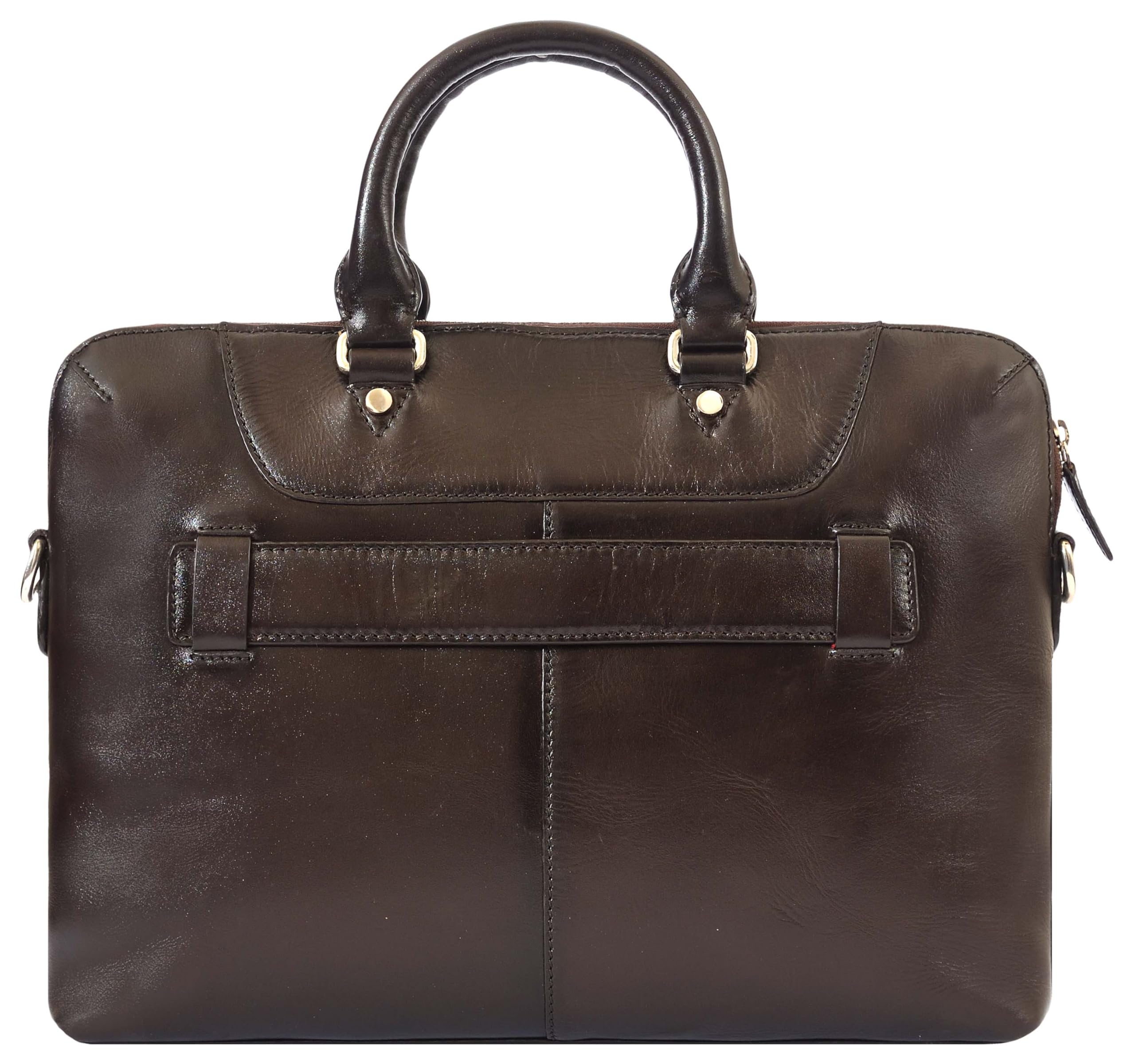 eske Snowel Genuine Leather Formal/Travel Unisex Briefcase, Fits Upto 14" Laptop 4