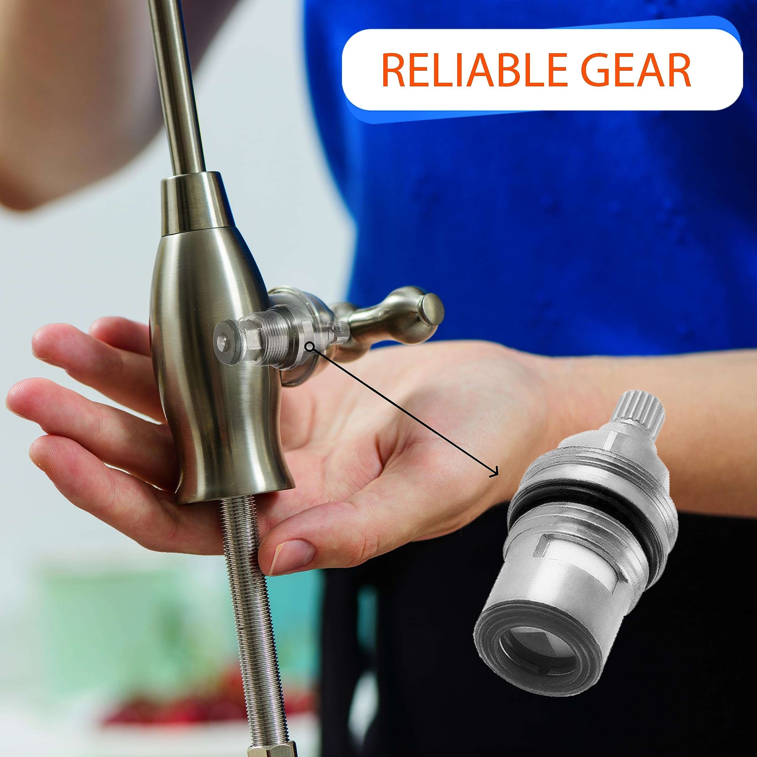 Aquaboon Drinking Water Faucet - Reverse Osmosis Water Filter Faucet - Kitchen Sink Faucets - Non-Air Gap Water Dispenser for Sink - Brushed Nickel Kitchen Faucet - Stainless Steel Kitchen Faucet 5