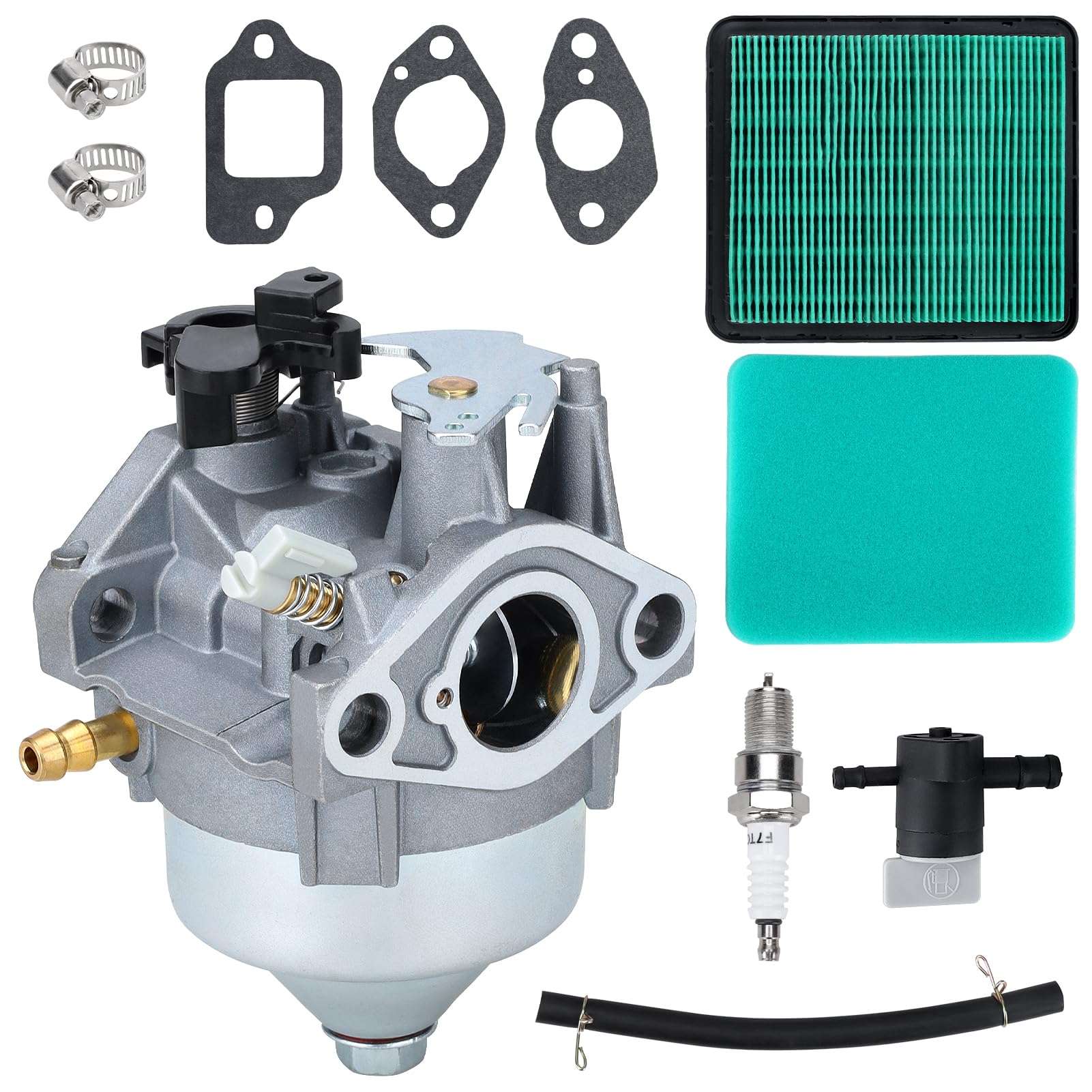 16100-Z9L-811 Carburetor for Honda GCV170LA HRN216 HRX217 Lawn Mower Pressure Washer Replace#16100-Z9M-811 with Air Filter & Gaskets Kit 1