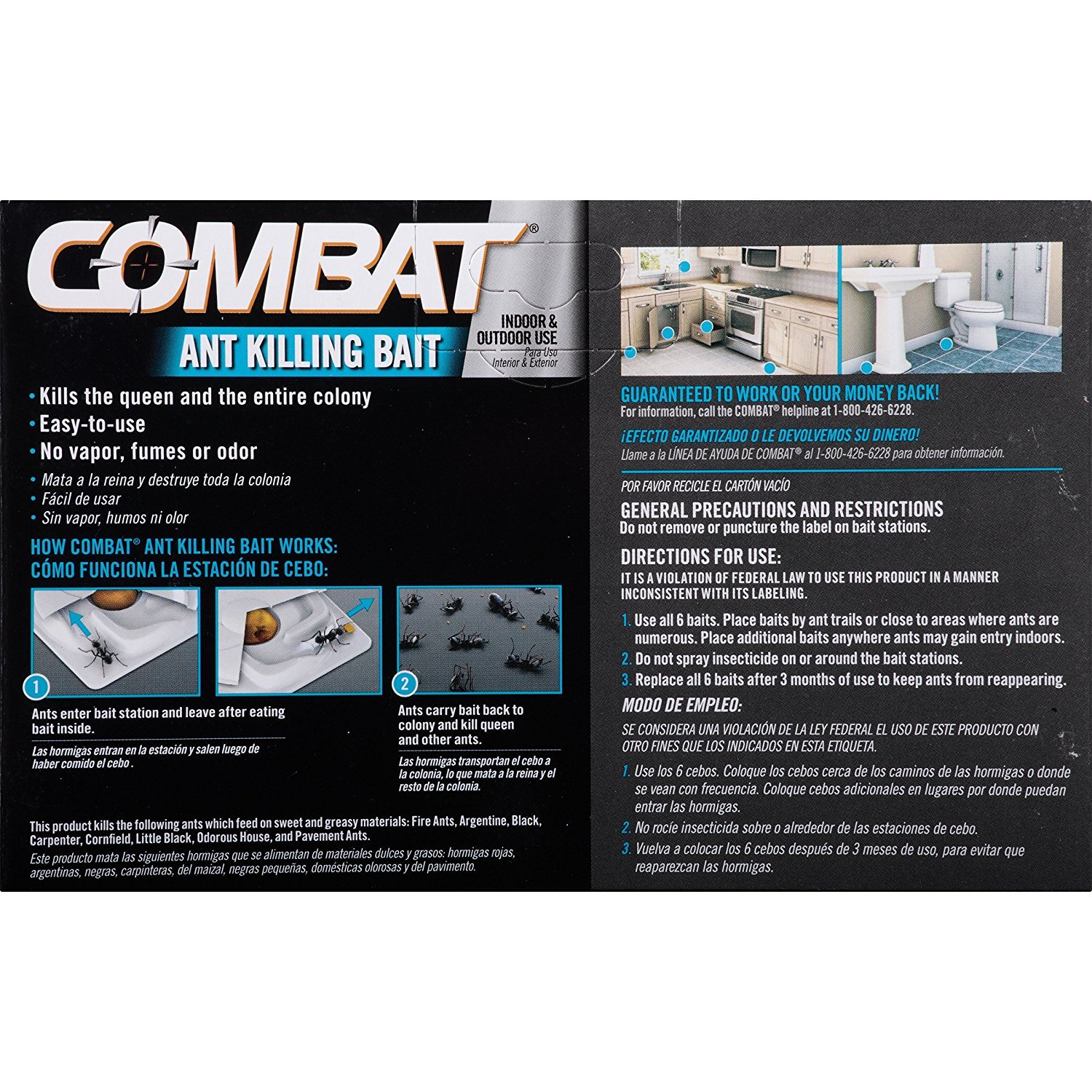 Combat Ant Killing Bait Stations, 6 Count (3 Pack) 2