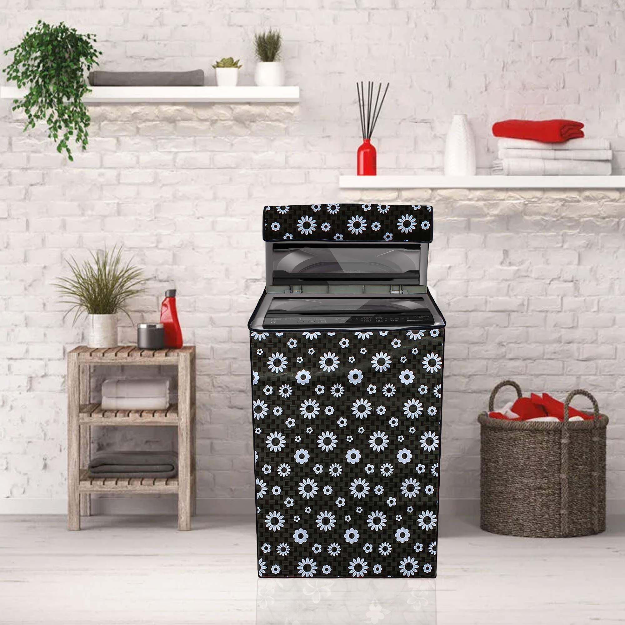Star Weaves Washing Machine Cover For Godrej 6.5 Kg 5 Star Fully-Automatic Top Loading Washing Machine (WTEON 650 AD 5.0 ROGR, Grey, Acu Wash Drum)- KUM52 6