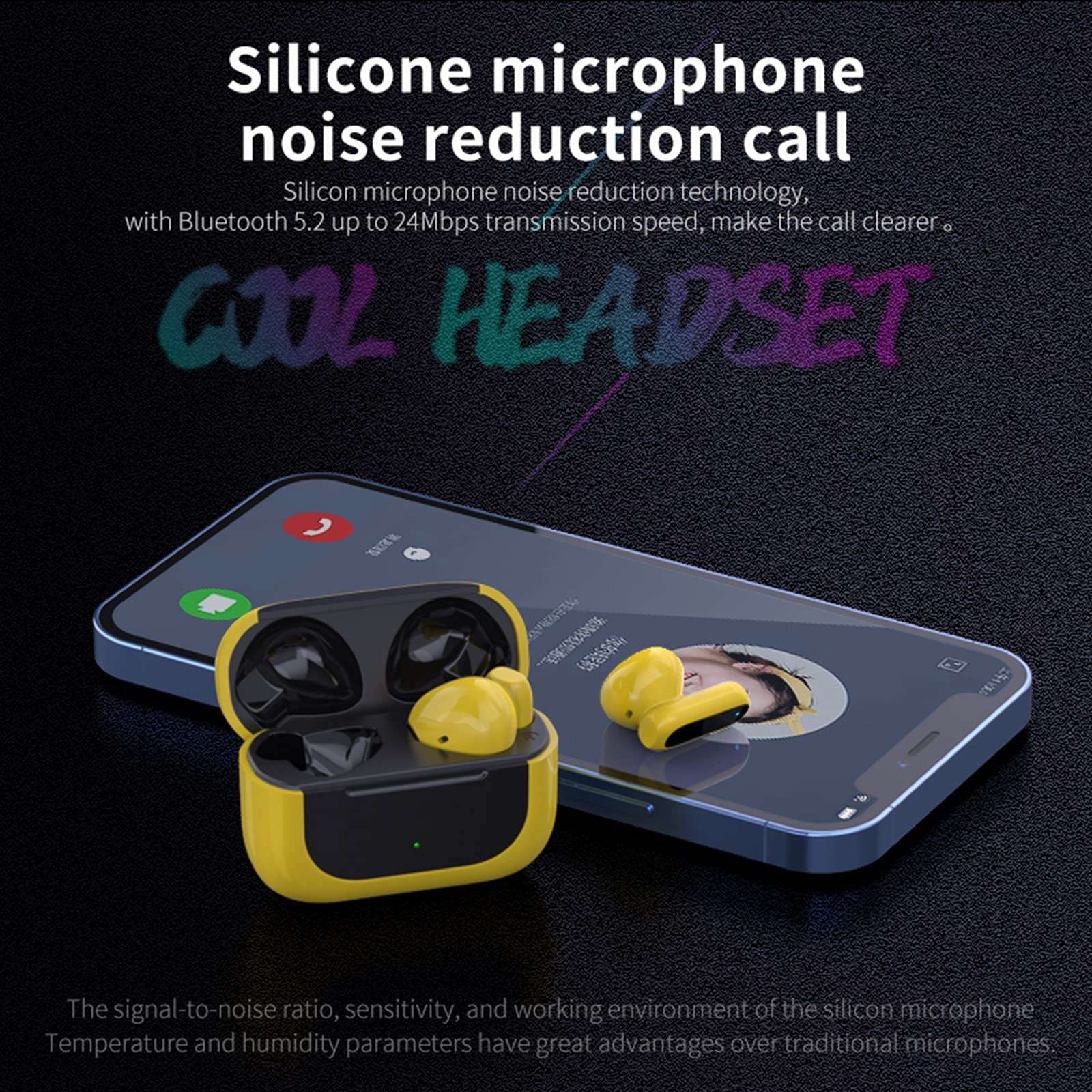 Loluka Smallest Earbuds Invisible Bluetooth Earbuds Mini Wireless Ear Buds Discreet Bluetooth Earpiece Tiny Hidden Small Ears Earbud for Work Headphones Sleep True Wireless Earpiece with Microphone 5