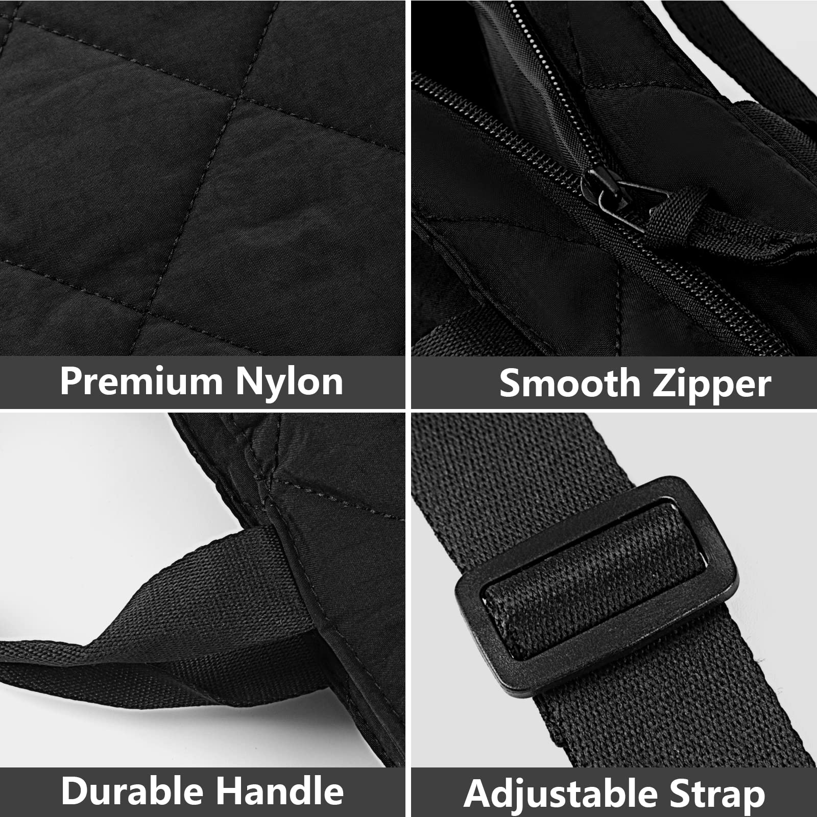 Quilted Tote Bag for Women Puffer Hobo Handbag Lightweight Quilted Padding Shoulder Bag Nylon Padded Crossbody Bag Zip Closure 4