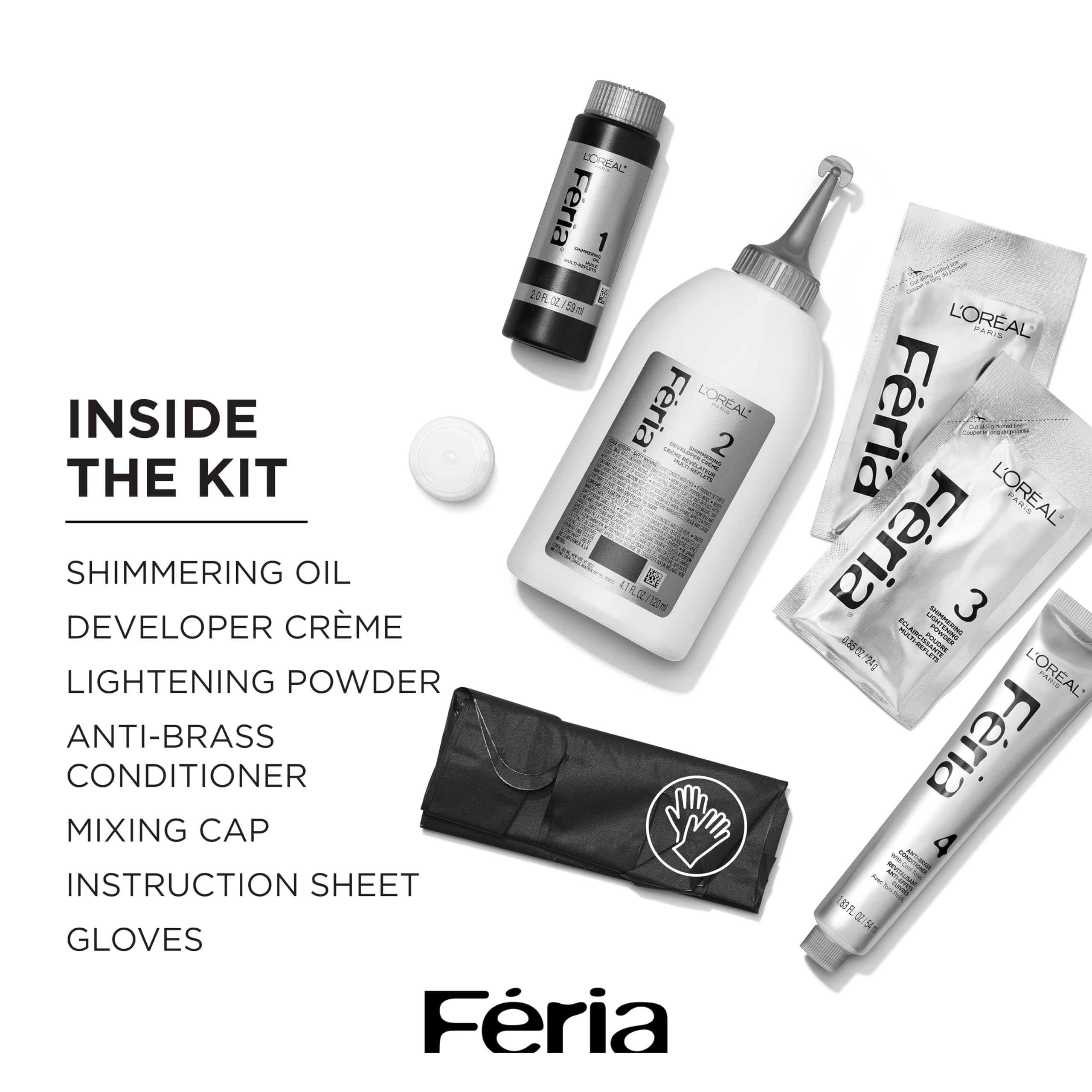 L'Oreal Paris Feria Multi-Faceted Shimmering Permanent Hair Color, C74 Intense Copper, Hair Dye Kit, Pack of 2 3