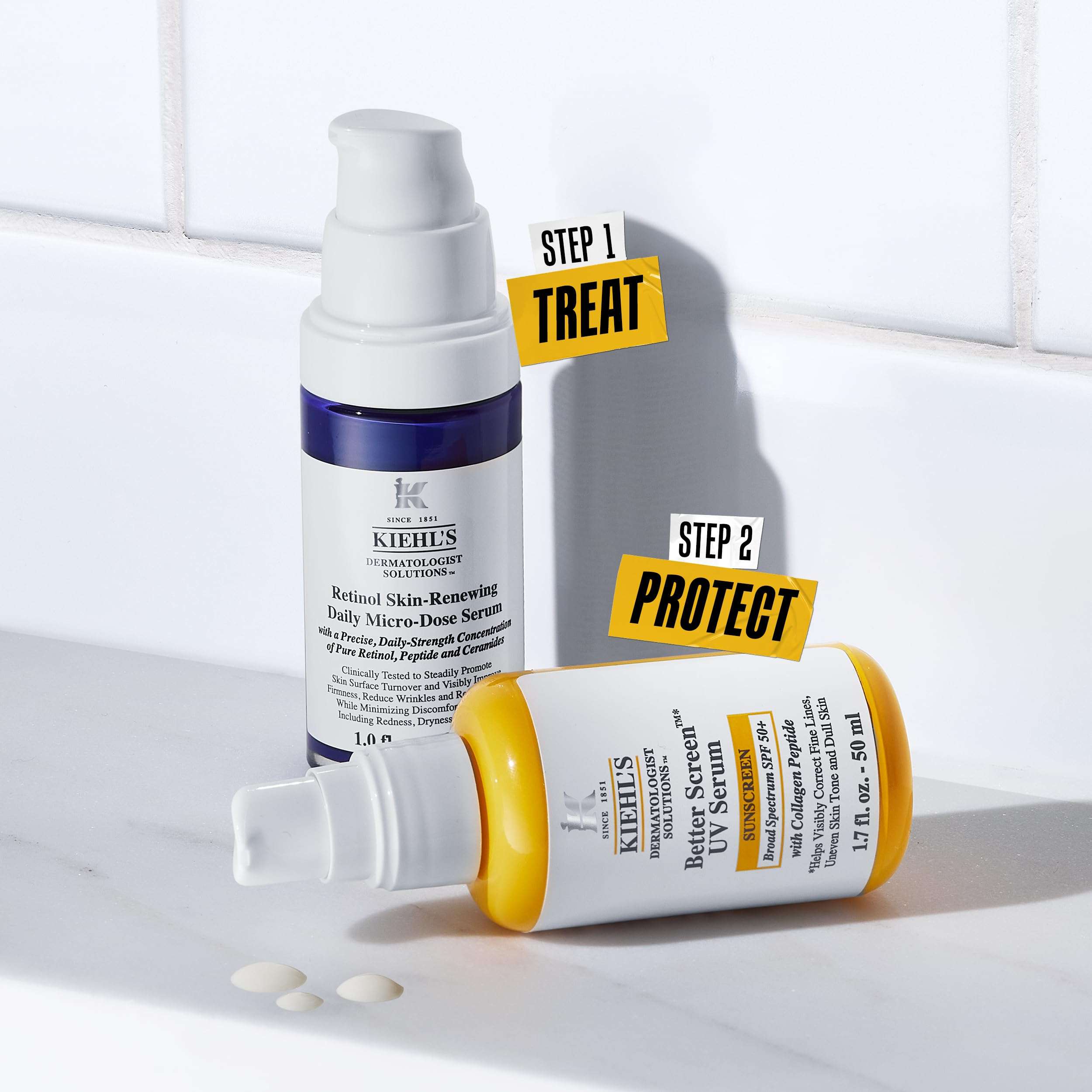 Kiehl's Anti Aging Skincare Set - $108 Value including Lightweight Sunscreen and Anti-Aging Retinol Serum - For Wrinkle Reduction and SPF Protection 4