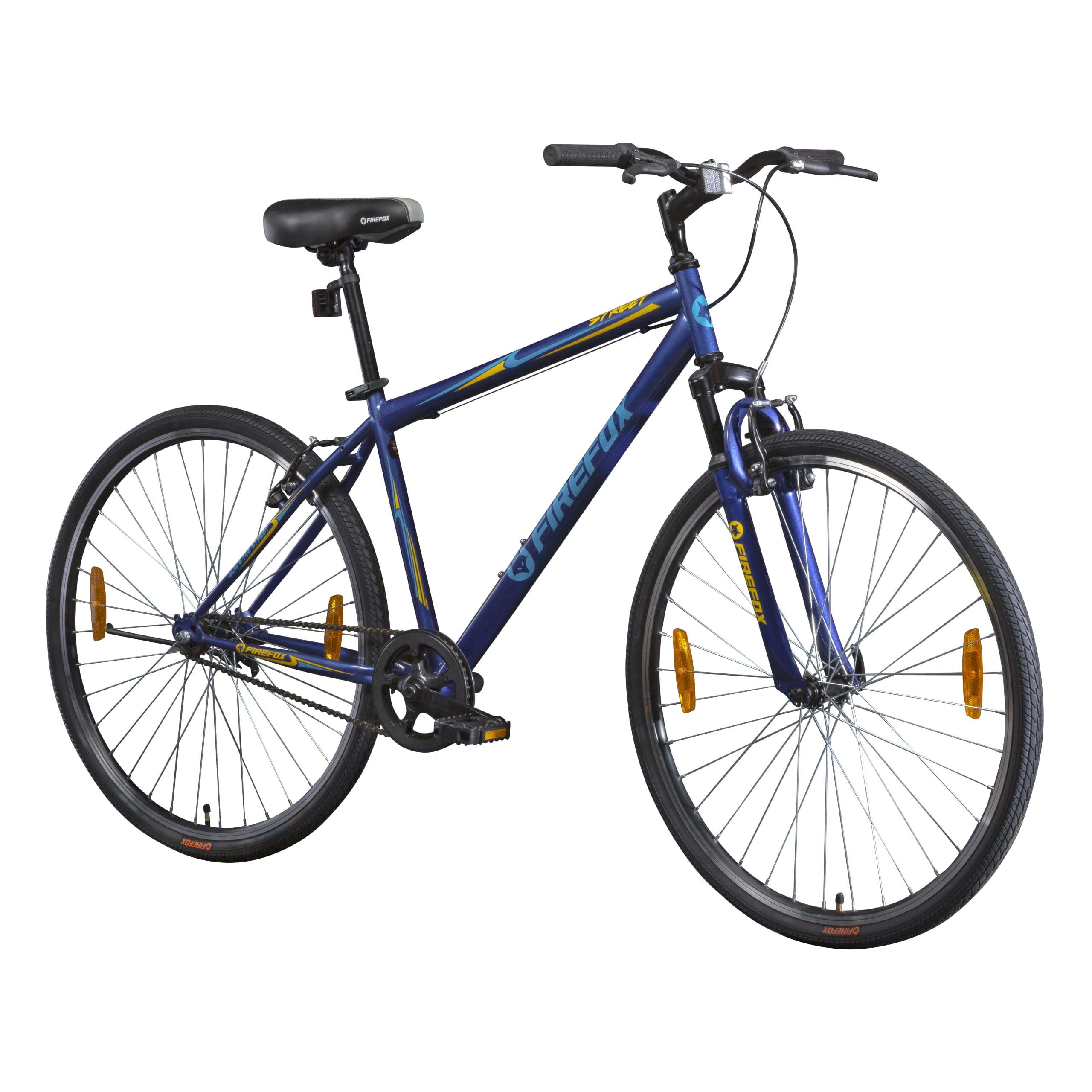 Firefox Bikes Street Single Speed Hybrid City Cycle ( Dark Blue) I Frame size: 18 inch | Ideal for Unisex - Adults 1
