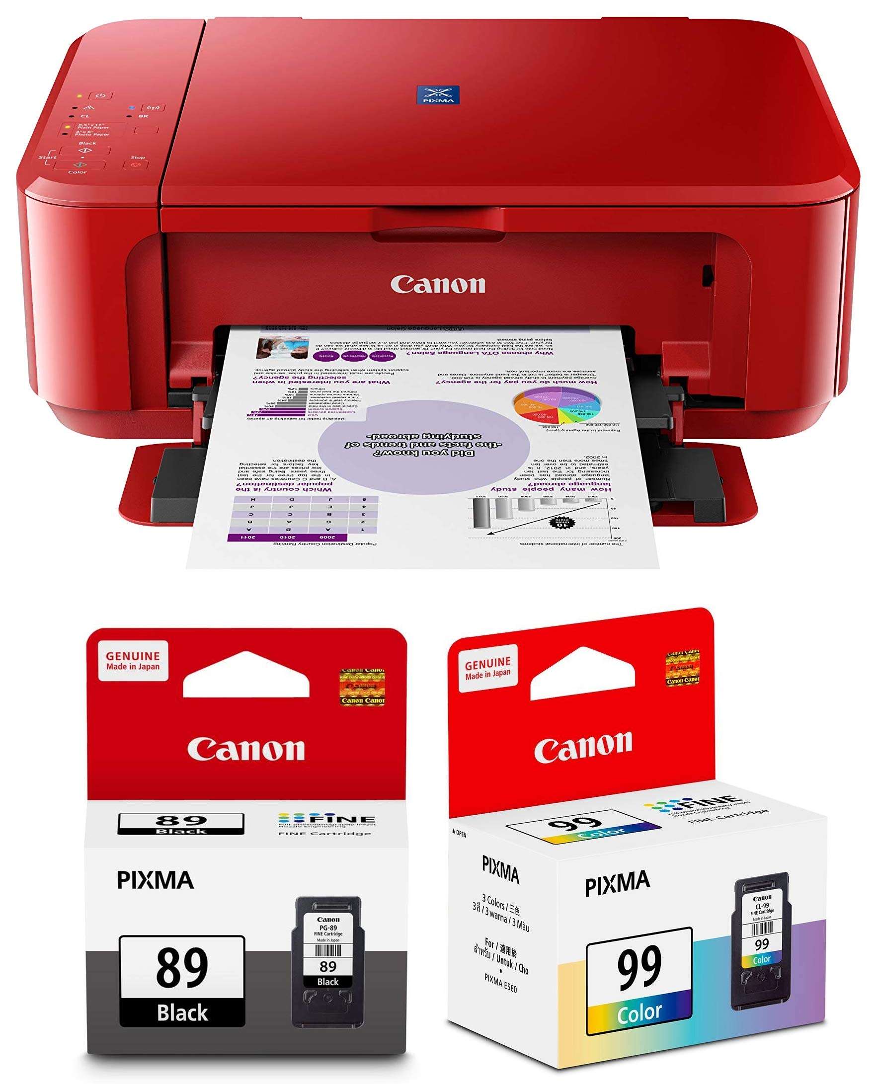 Canon E560 All-in-One Inkjet Colour Printer with PG89 & CL99 Ink Cartridge 1