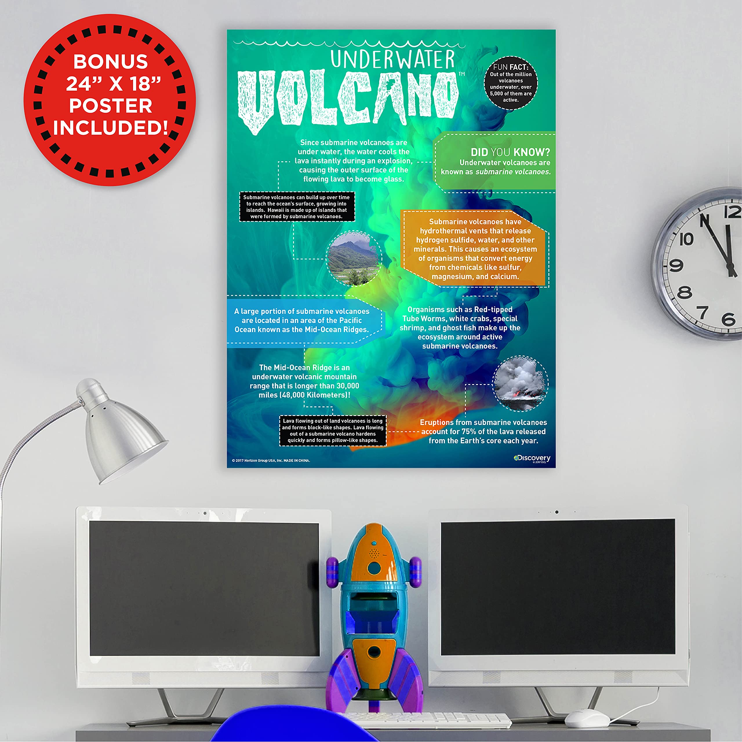 Discovery Under Water Volcano Eruption - Lava Eruption Experiment – DIY Volcano - STEM Science Kit for Kids Ages 8 And Up 4