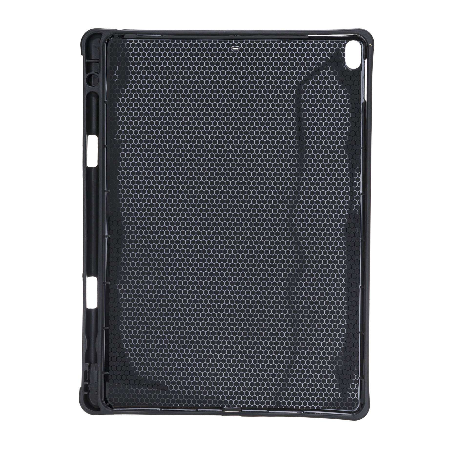 Venito Lecce Leather Wallet Case Compatible with iPad mini 5 (5th Generation), 2019 - Flex Handle Tablet Wallet - Rustic Black 4