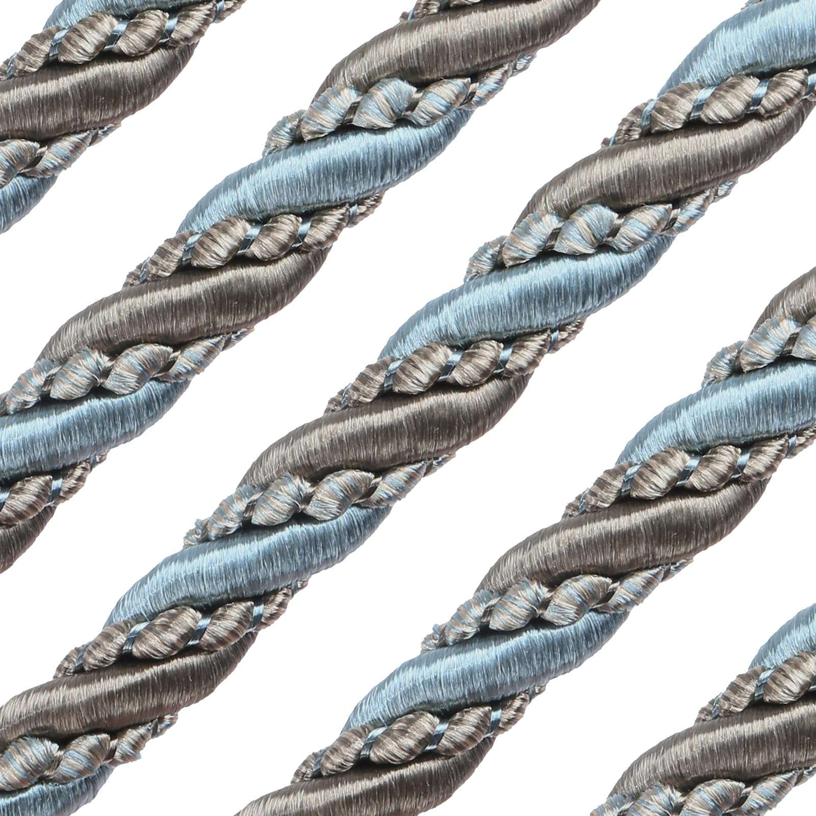 HedongHexi 10 Yard 3/8''(1cm) Twisted Trim Cord Rope,10mm Nylon Twisted Cord Thread String for Home Decor, Crafts Making and Costume Crafting (Mix Blue) 2