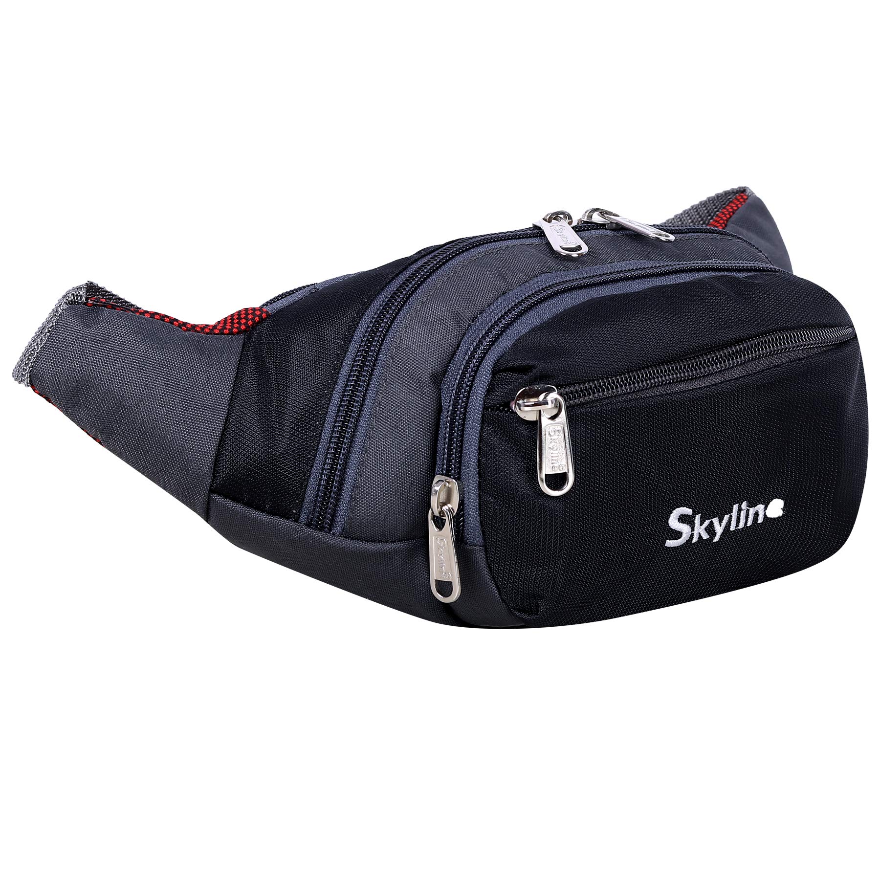 Skyline Running Belt, Waist Pouch, Hip Bag with Adjustable Strap, Suitable for Travel, Outdoors, Gym, Hiking for Men & Women, 1603 (Black) 5