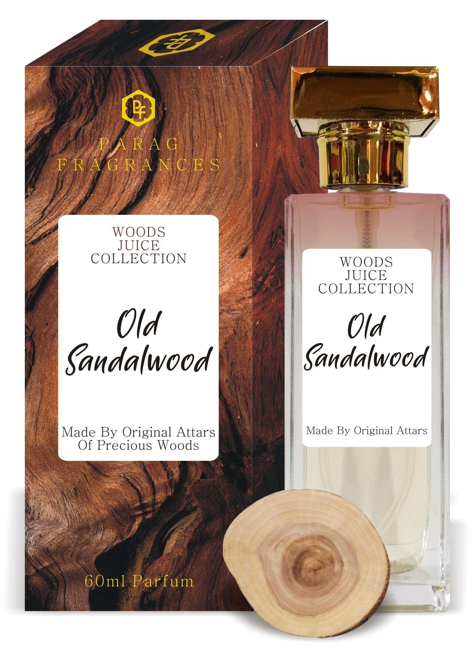 Parag Fragrances Old Sandalwood Attar Perfume 60ml (Made From Attars For Staying Long on Clothes) Natural Spray Perfume Attar For Men/Unisex (Contain Aqua & Denat Alcohol)