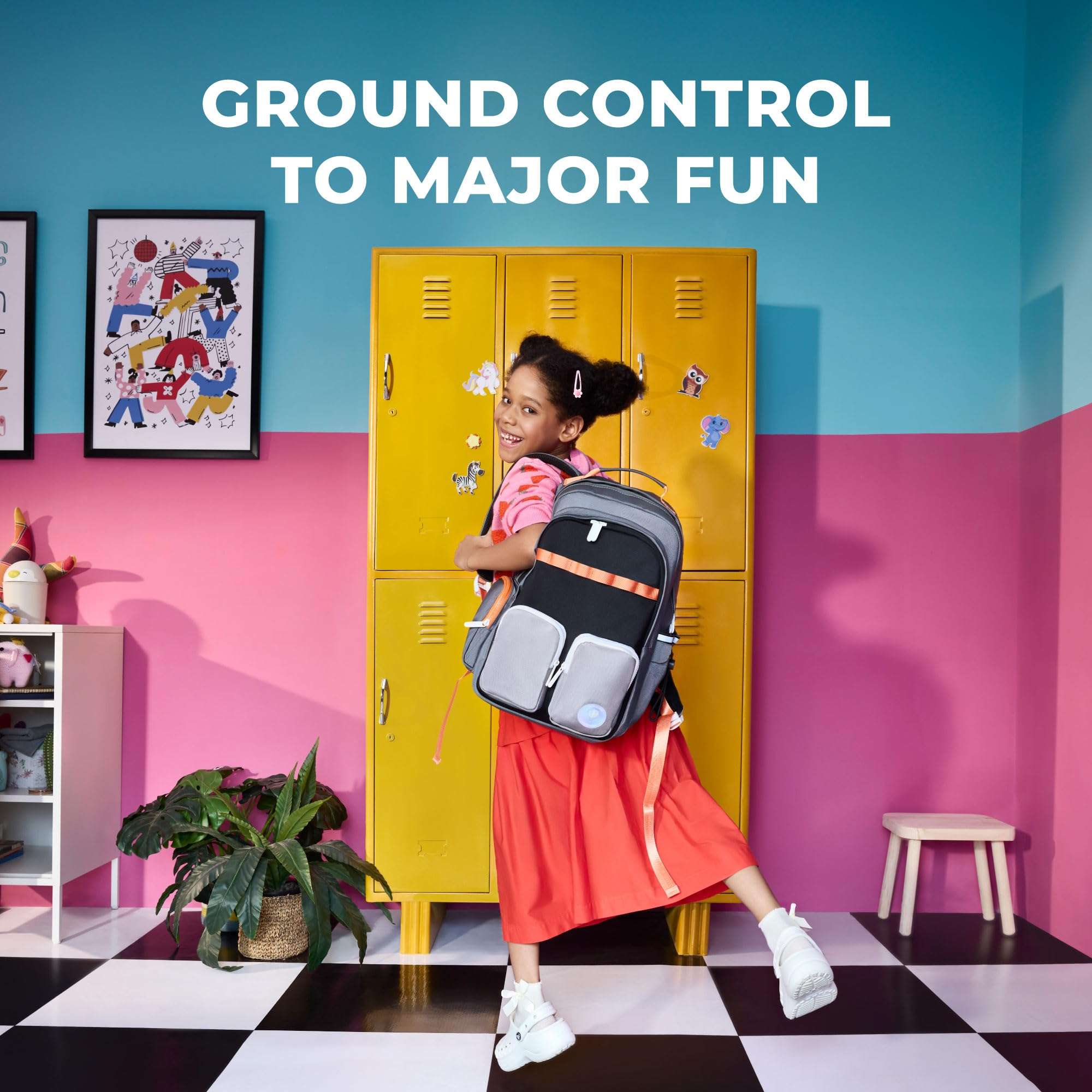 Mokobara The Jetpack Backpack - Lightweight Water-Resistant School Backpack for Kids (10+ Years) with Magicmove Logo and Reflective Stripe| Ideal for School, Travel, and Outdoor Adventures (New Game) 3