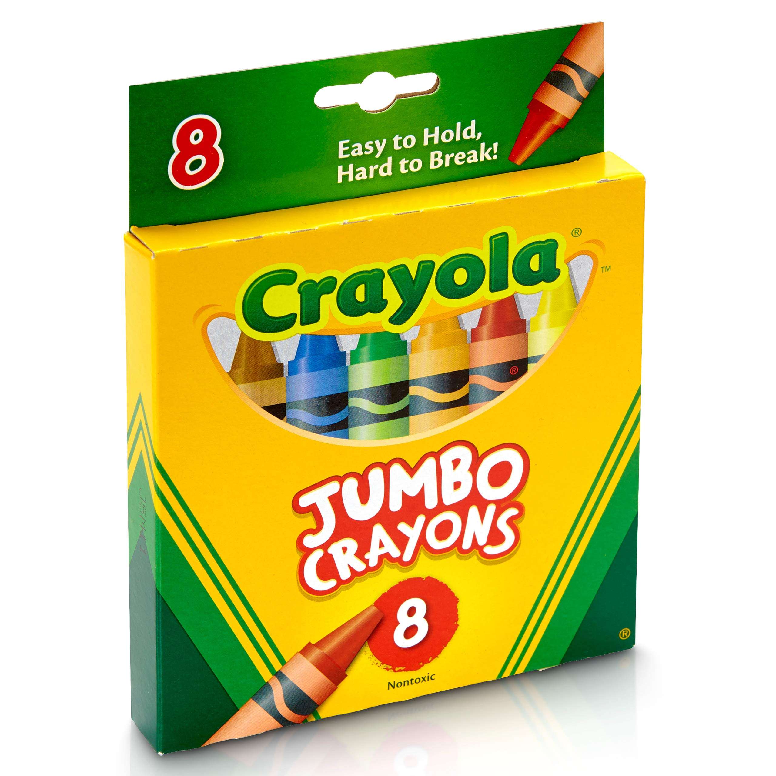 CRAYOLA Jumbo Crayons - 8 Ct, Pack of 1, Assorted 2