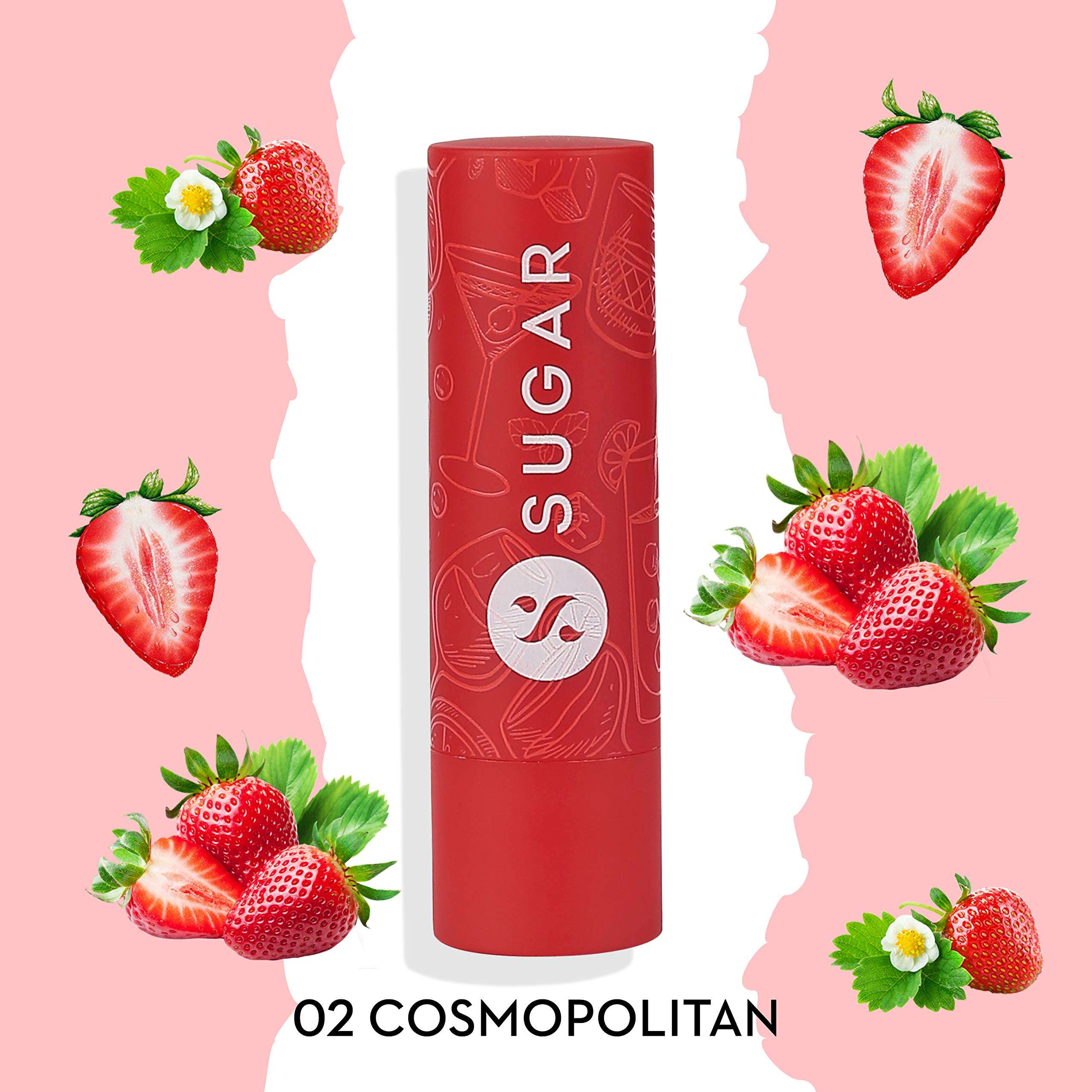 SUGAR Cosmetics Tipsy Lips Moisturizing Balm - 02 Cosmopolitan & 07 Bramble (Pack of 2) 2