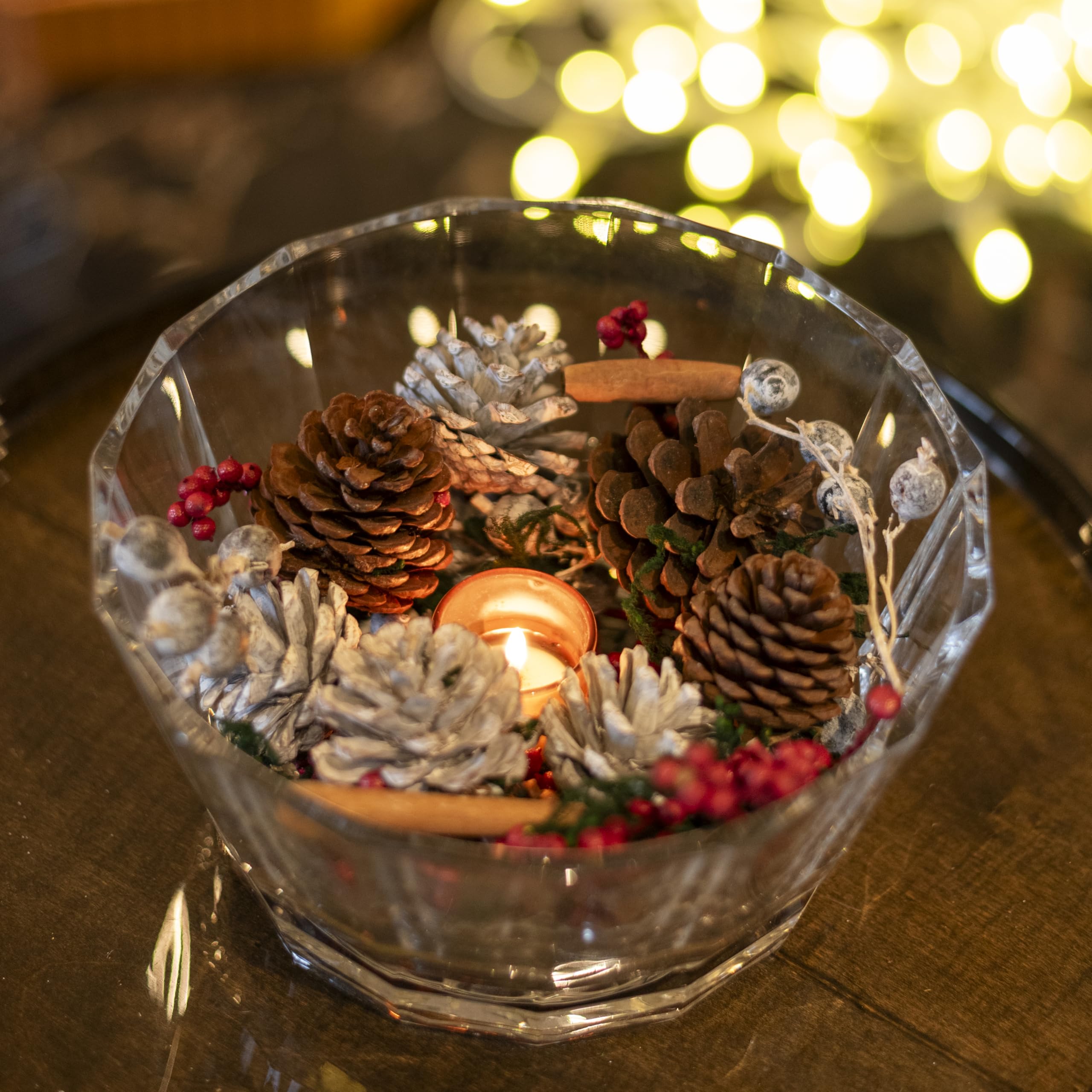 Flowers and Fillers || Christmas Luxury Vanila Scented Pot Pourri | Natural & Eco-Friendly Fragrance Flowers Christmas Decor for Home, Office, Bedroom, and Christmas Parties (Without Bowl) 1