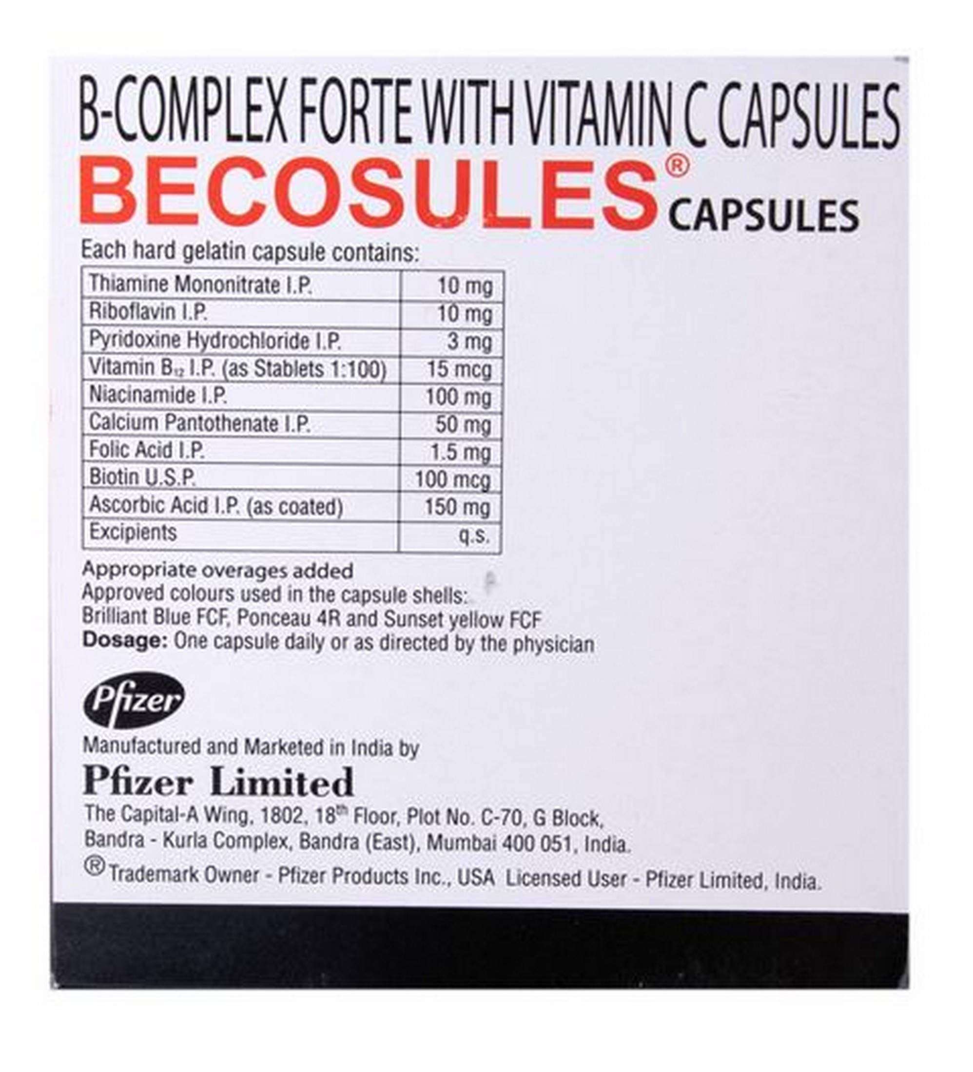 Becosules - Strip of 20 Capsules 3