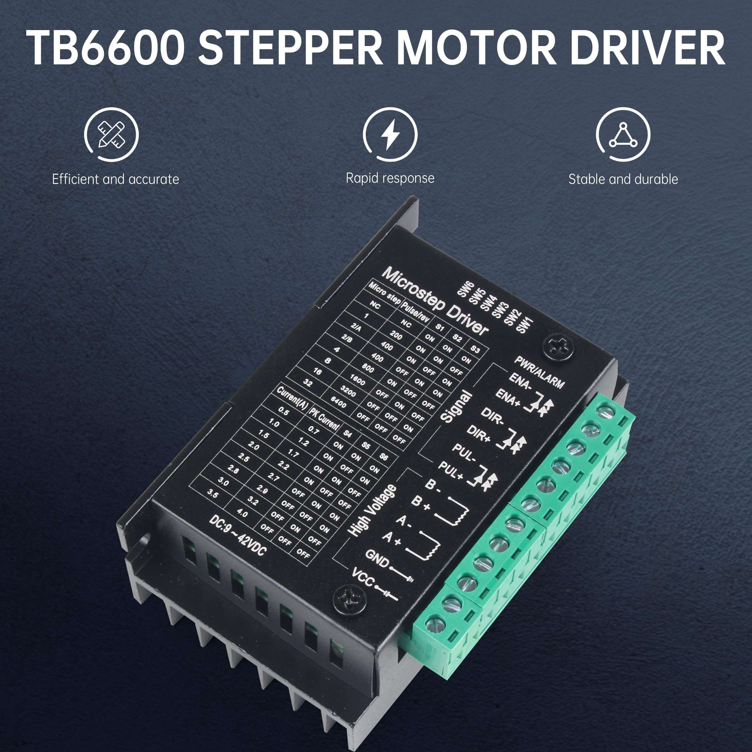 RATTMMOTOR CNC Controller Kit, 4 Axis CNC Kit with Nema23 Stepper Motor 57*76mm 270Oz-in 3A 1.8Nm, TB6600 Driver 4A, USB Mach3 CNC Motion Control Card Breakout Board, 24V Power Supply for CNC Machine 6