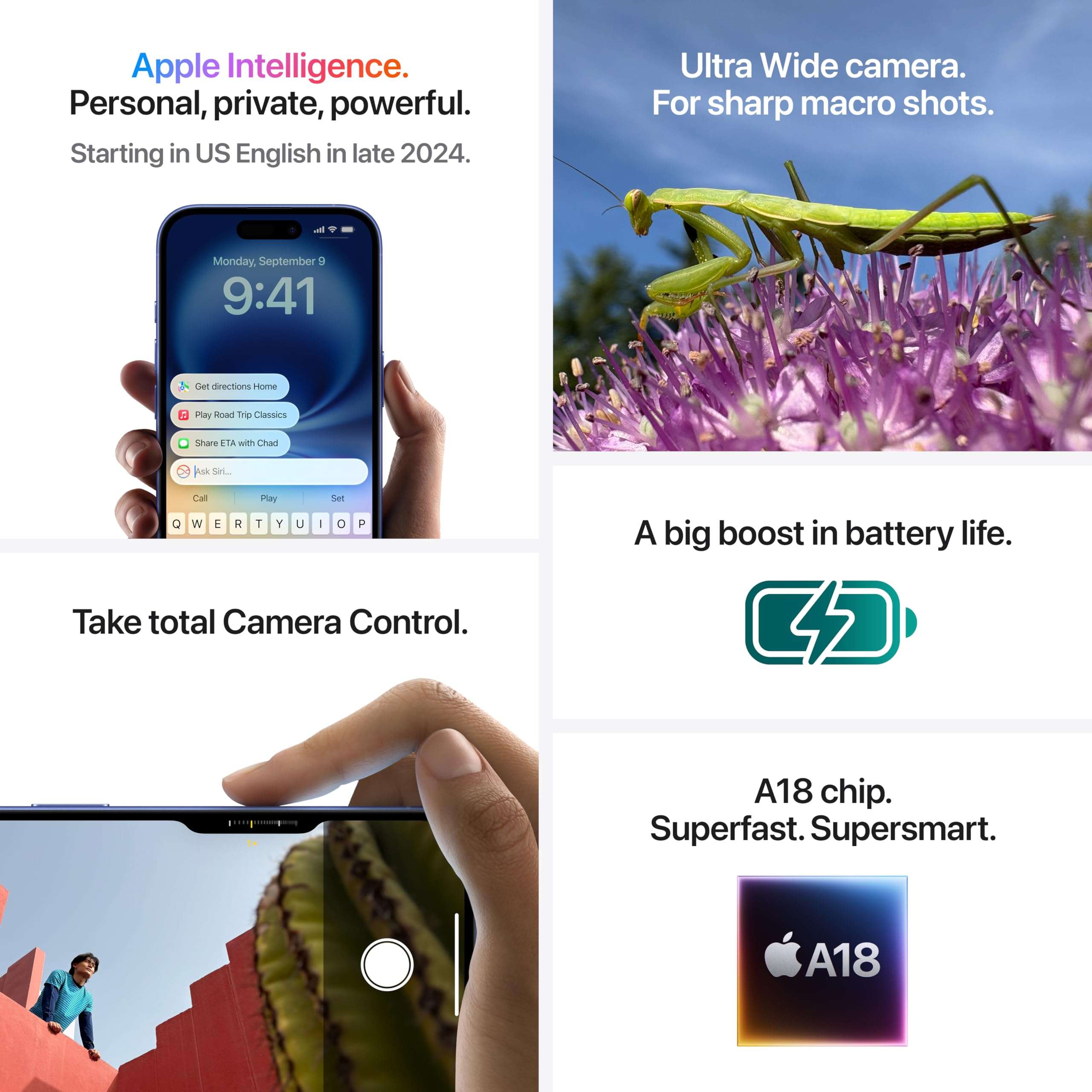 Apple iPhone 16 (128 GB) - White 5