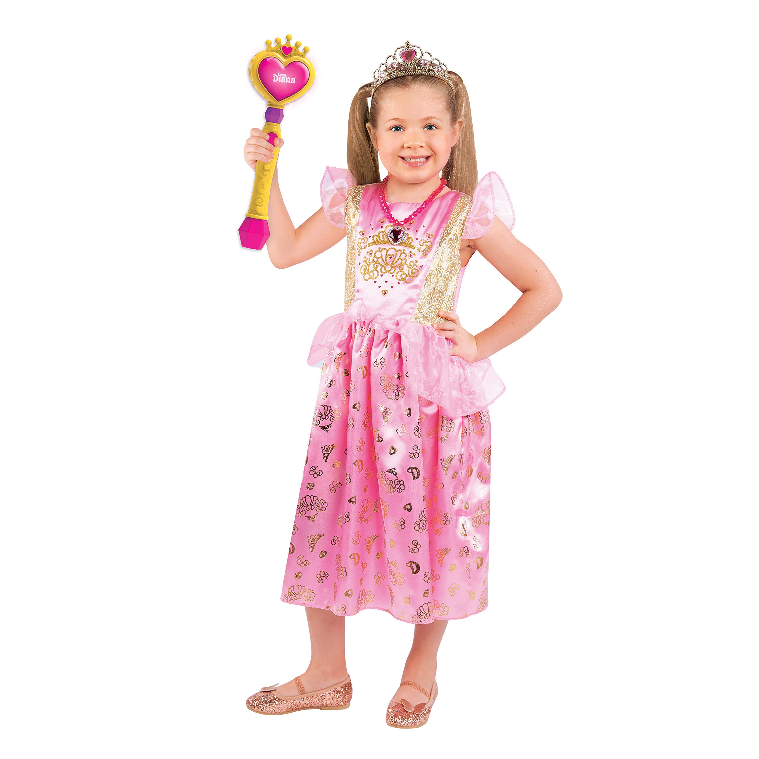 Love, Diana Light-Up Bubble Wand and 3.4 Ounce Refill, Outdoor, Bath, and Pretend Role Play Toys, Kids Toys for Ages 3 Up by Just Play 2