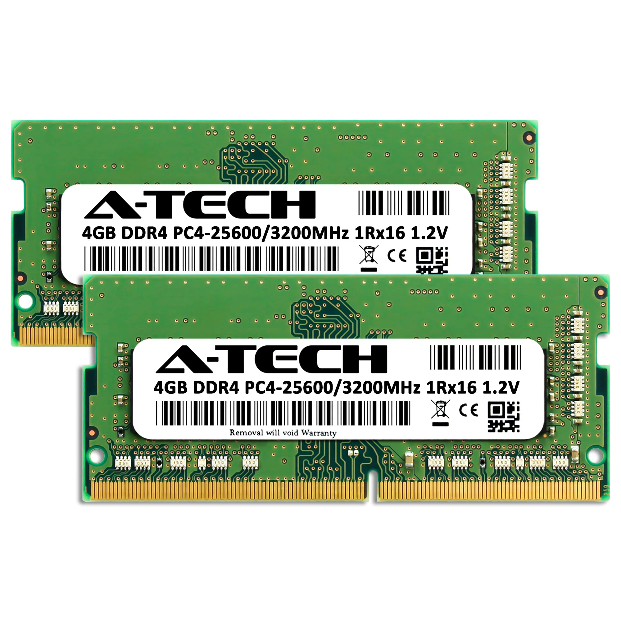 A-Tech 8GB (2x4GB) DDR4 3200 MHz SODIMM PC4-25600 (PC4-3200AA) CL22 Non-ECC Laptop RAM Memory Modules 3