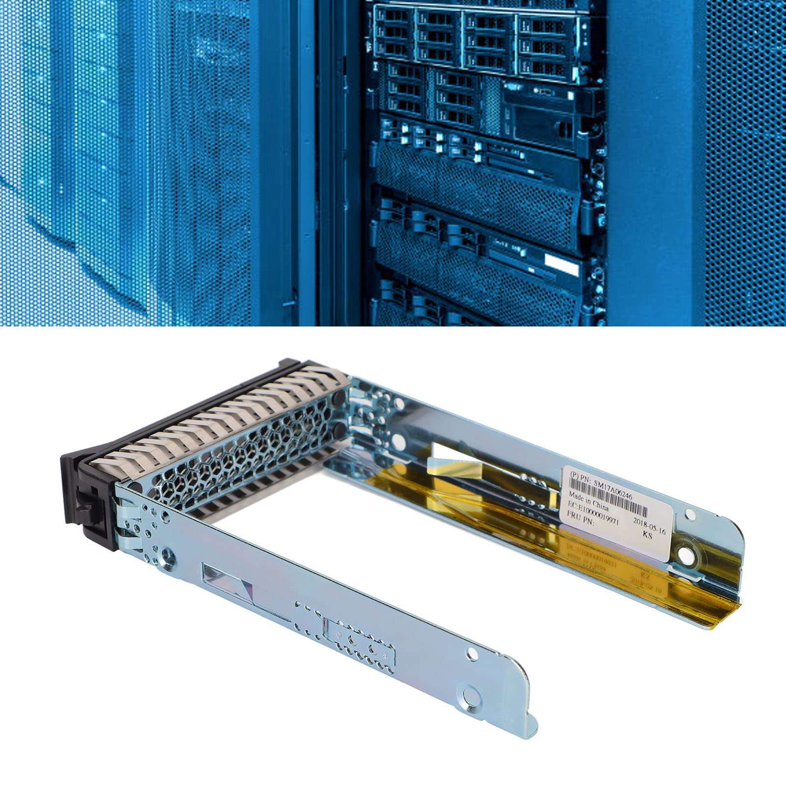 Hard Drive Tray, 2.5in High Safety Stable Metal ABS SAS Hard Drive Carrier, Universal Hard Drive Sled for SR650 SR550 SR570 HR630X HR650S 4